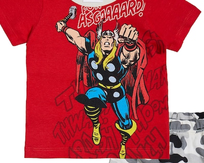 Foto 3 | Playera y Short para Bebé Niño Marvel