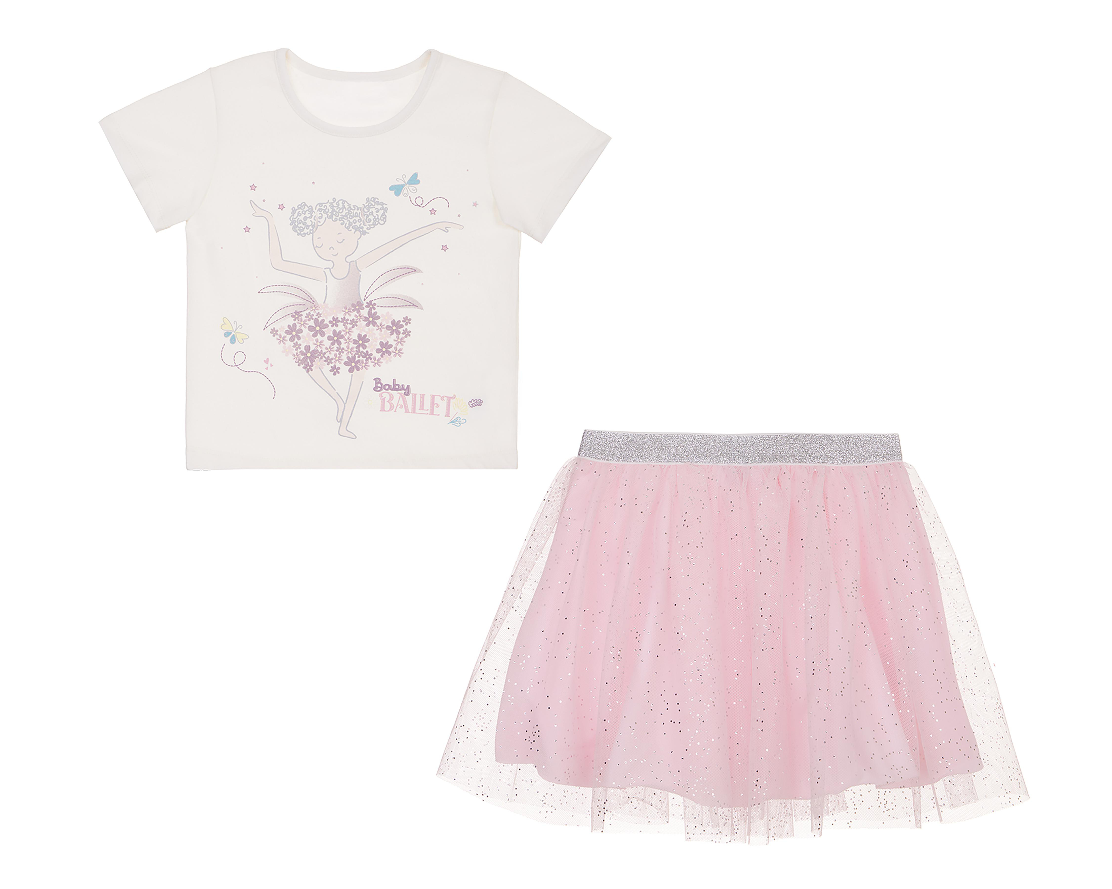 Playera y Falda para Bebé Niña Baby Optima