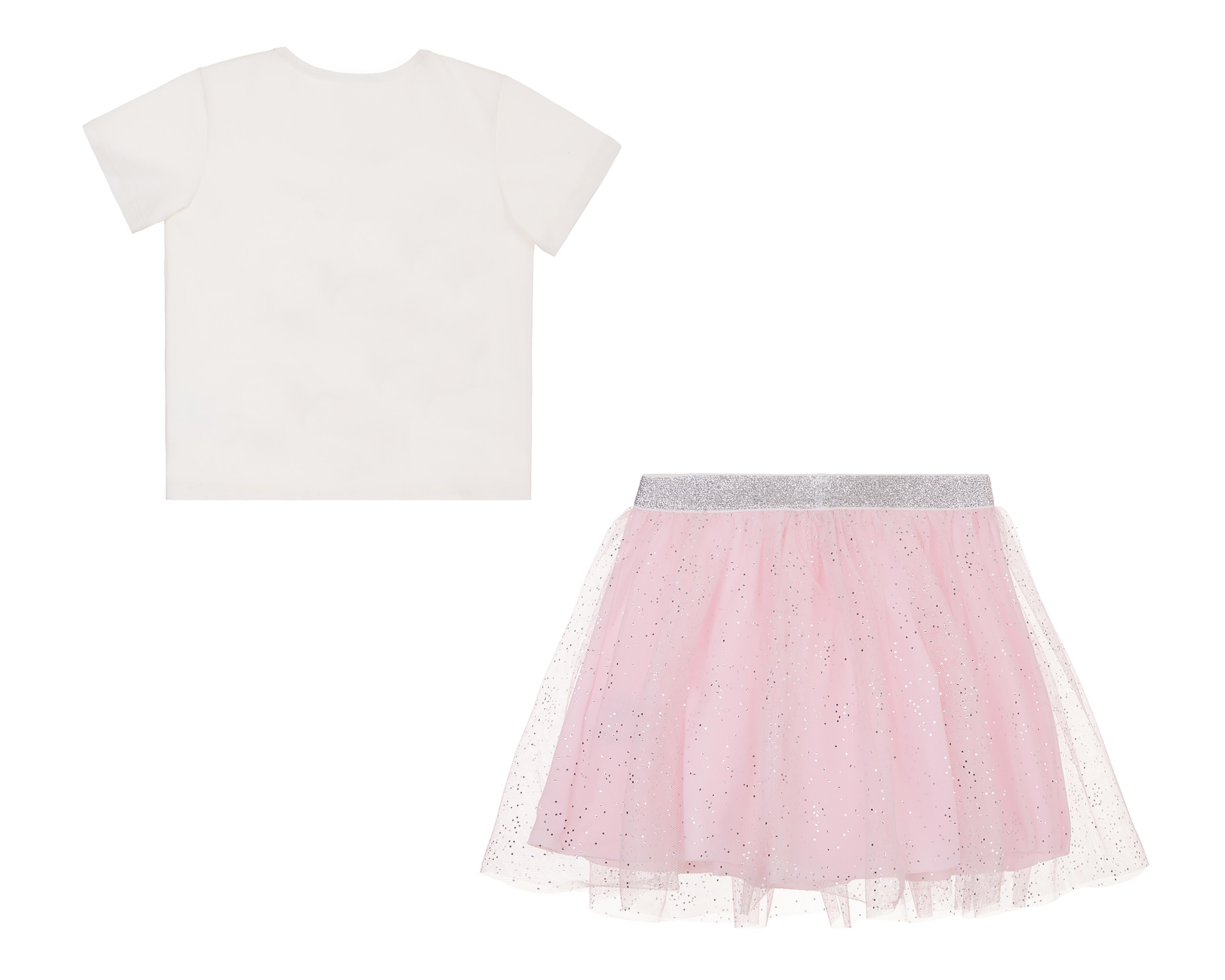 Foto 2 | Playera y Falda para Bebé Niña Baby Optima