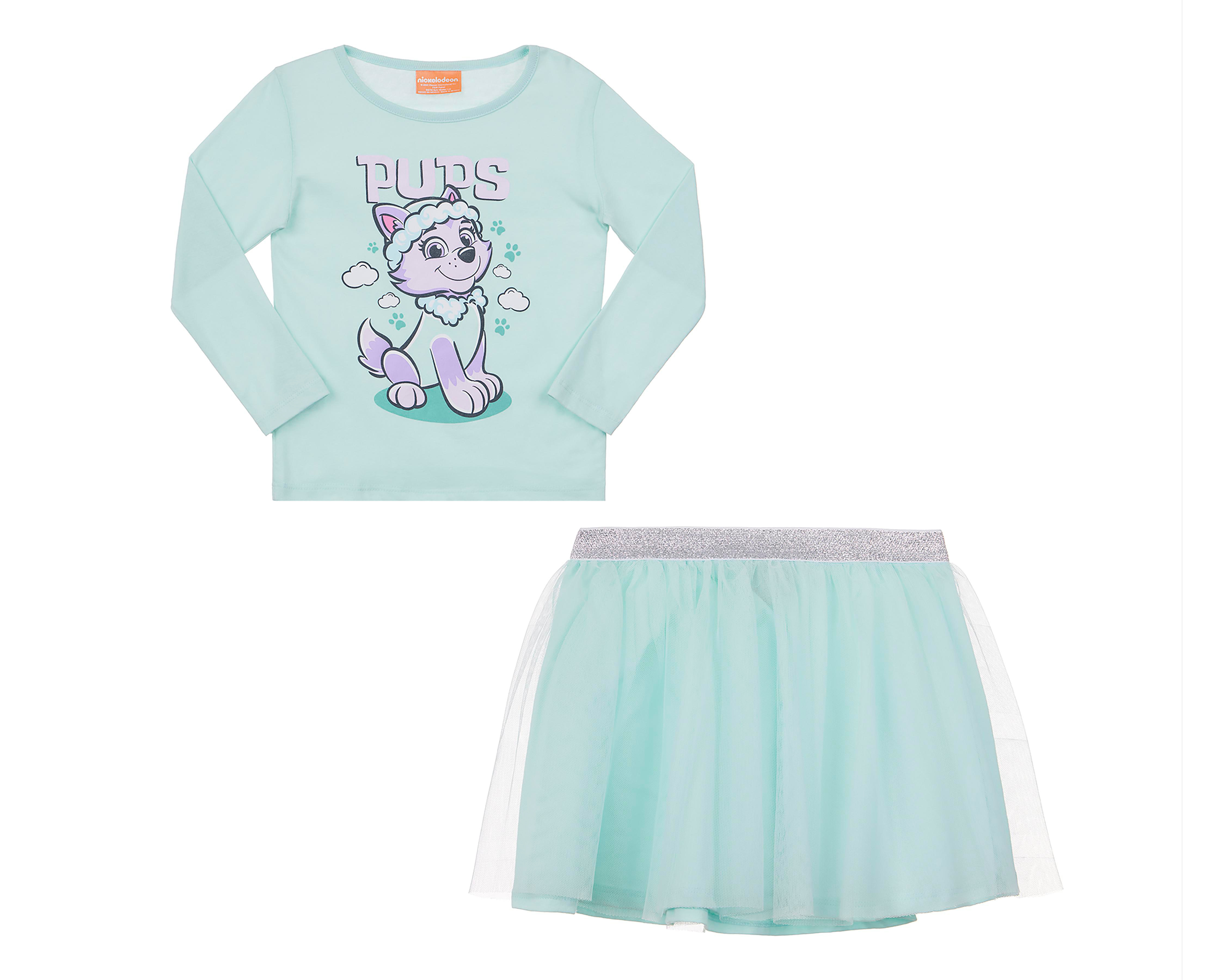 Falda y Playera para Bebé Niña Paw Patrol