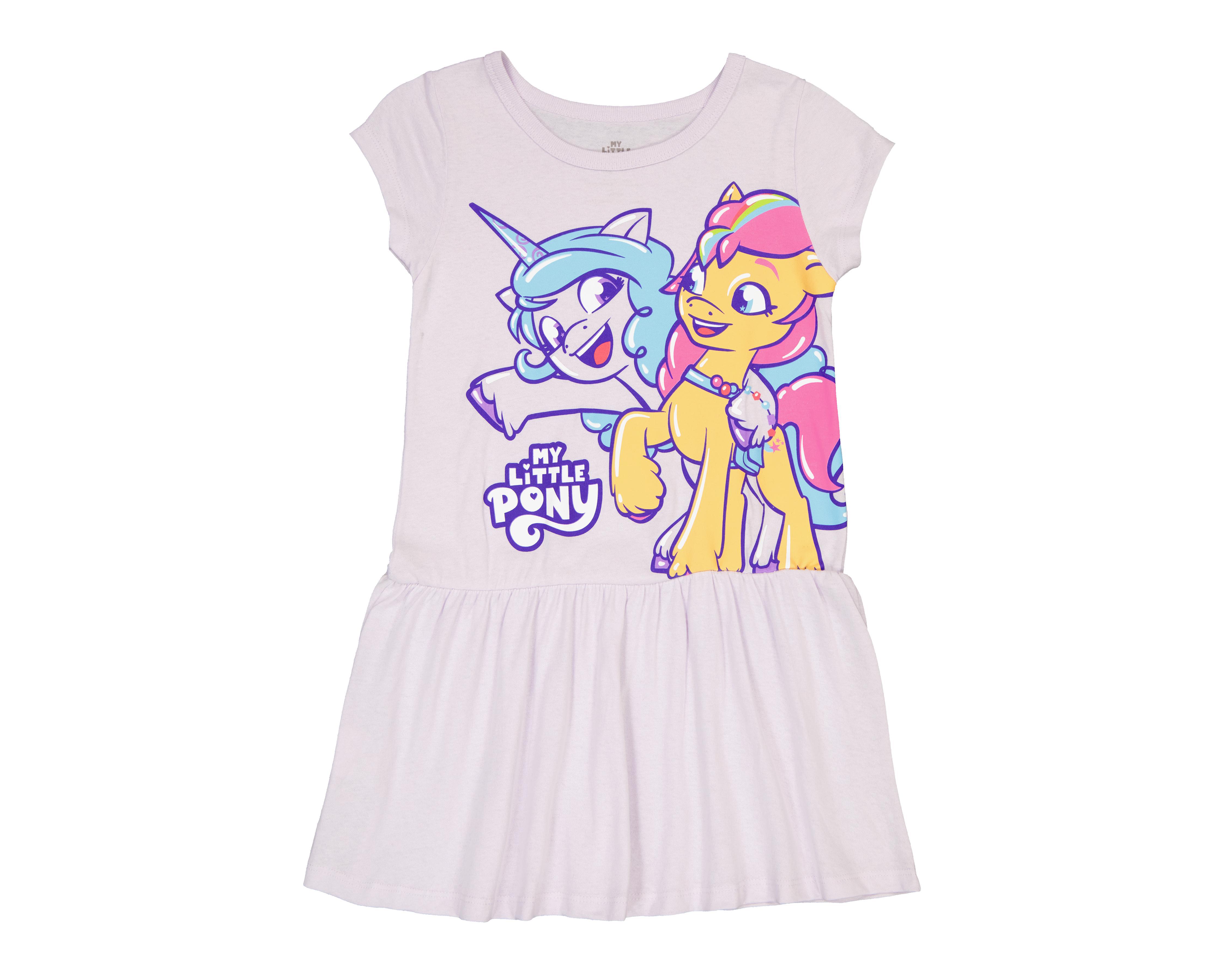 Foto 2 pulgar | Vestido para Bebé Niña Little Pony de Algodón Lila
