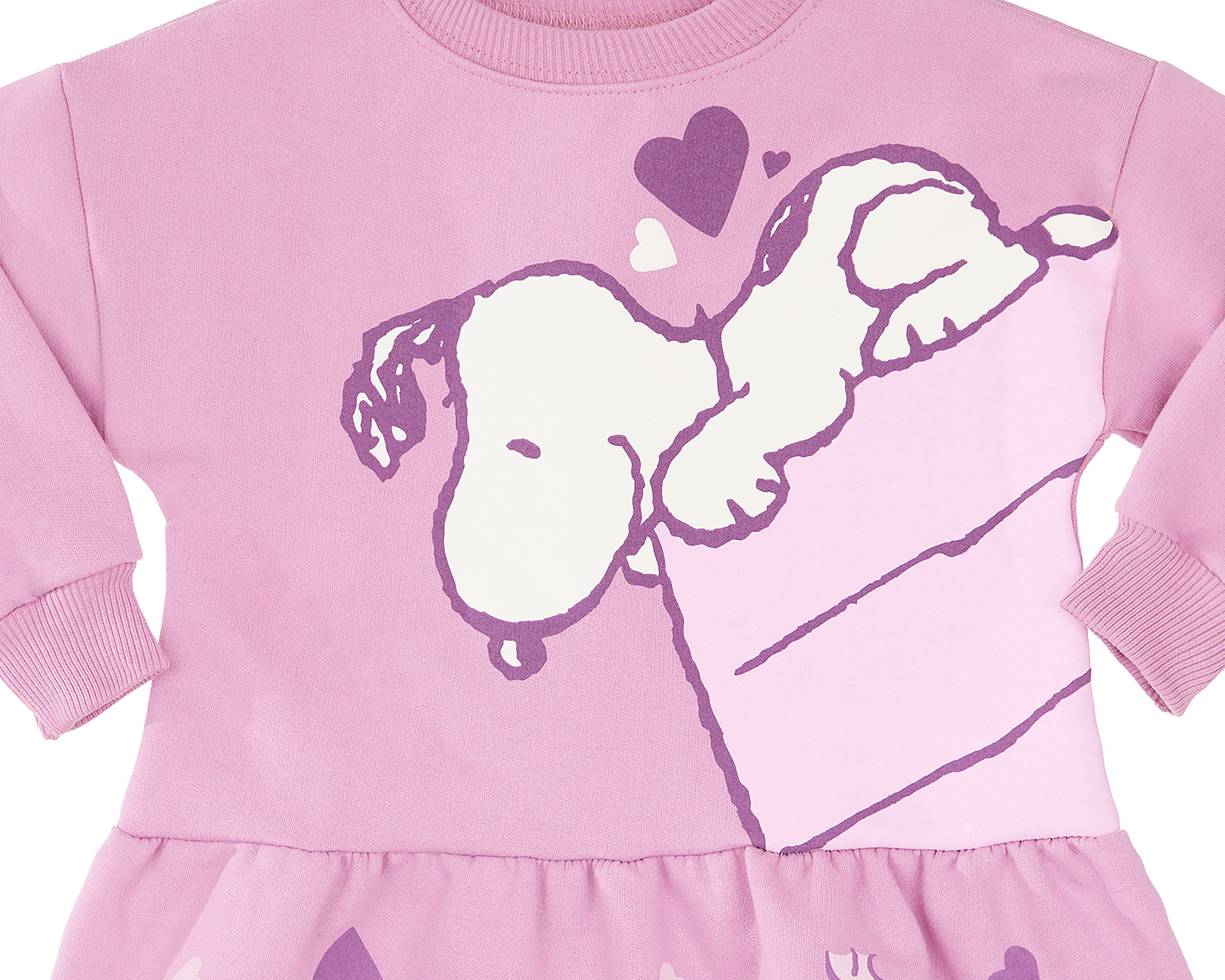 Foto 4 pulgar | Playera para Bebé Niña Peanuts Manga Larga