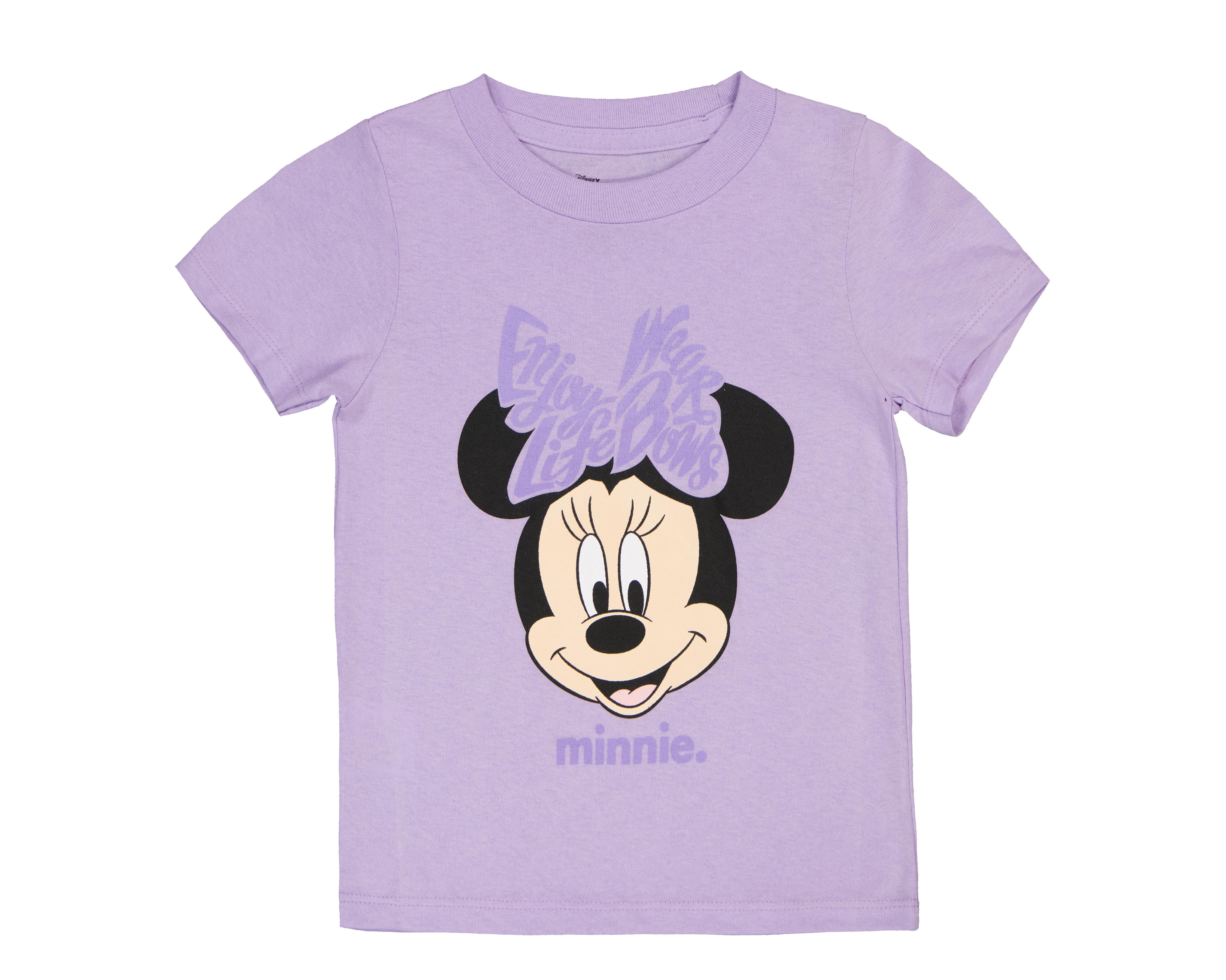 Foto 2 pulgar | Playera para Bebé Niña Disney Minnie Mouse de Algodón Lila