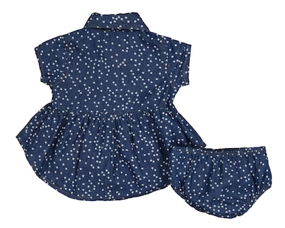 Foto 2 | Vestido y Pantaleta para Bebé Niña Baby Colors de Algodón Estampado