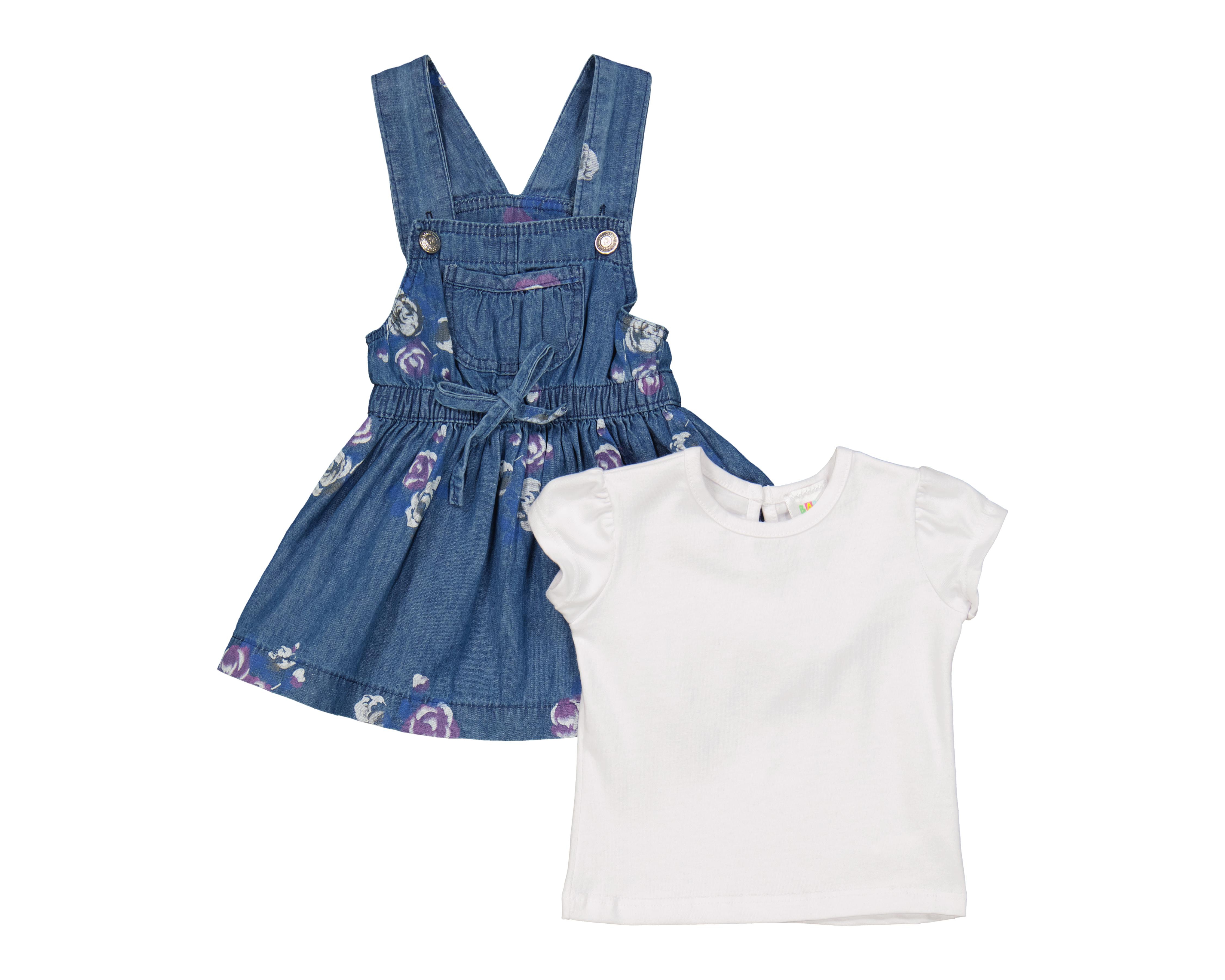 Vestido para Bebé Niña Baby Colors de Algodón con Playera
