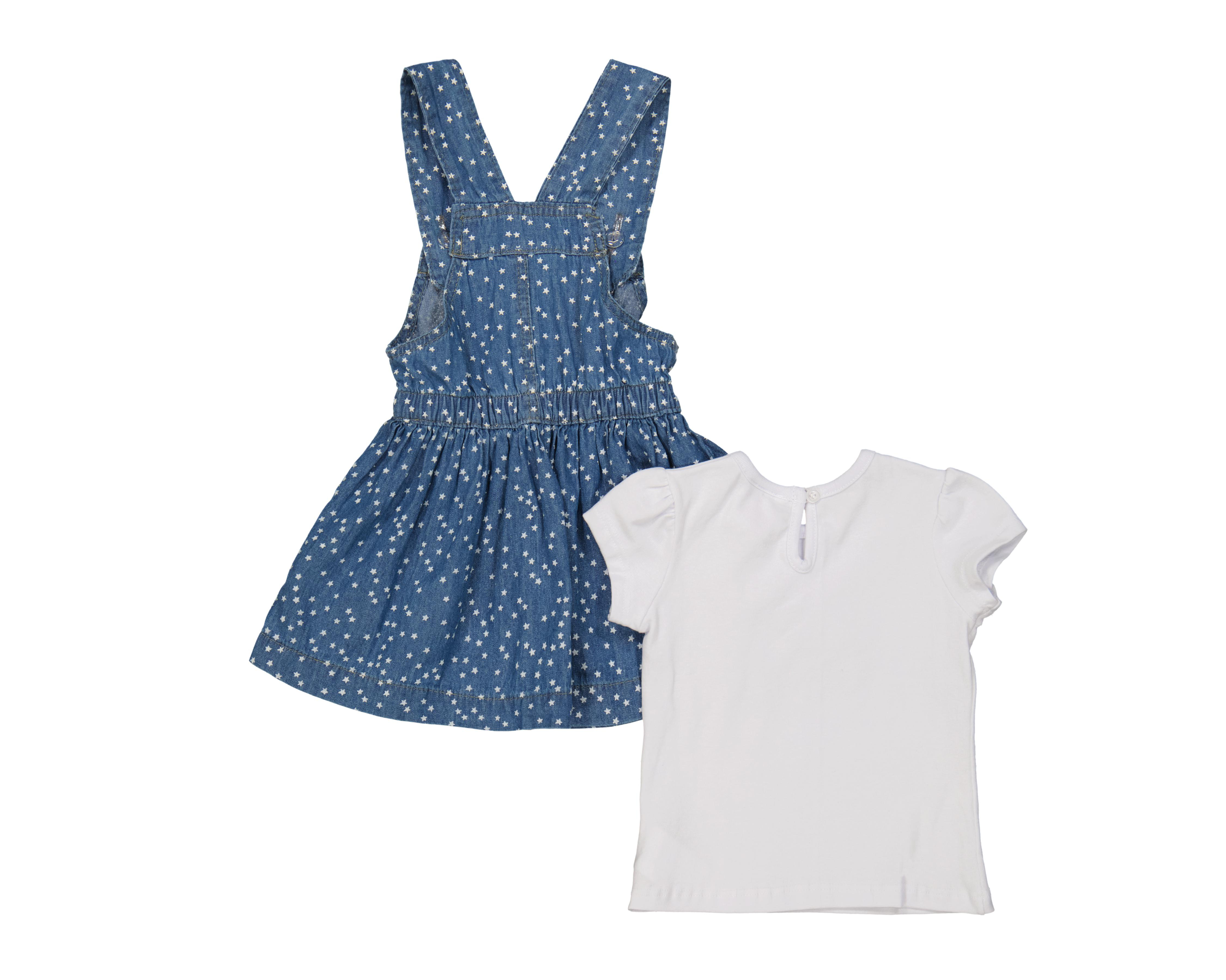 Foto 3 pulgar | Vestido para Bebé Niña Baby Colors de Algodón con Playera