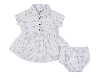 Foto 1 | Vestido y Calzón para Bebé Niña Baby Colors de Algodón Estampado