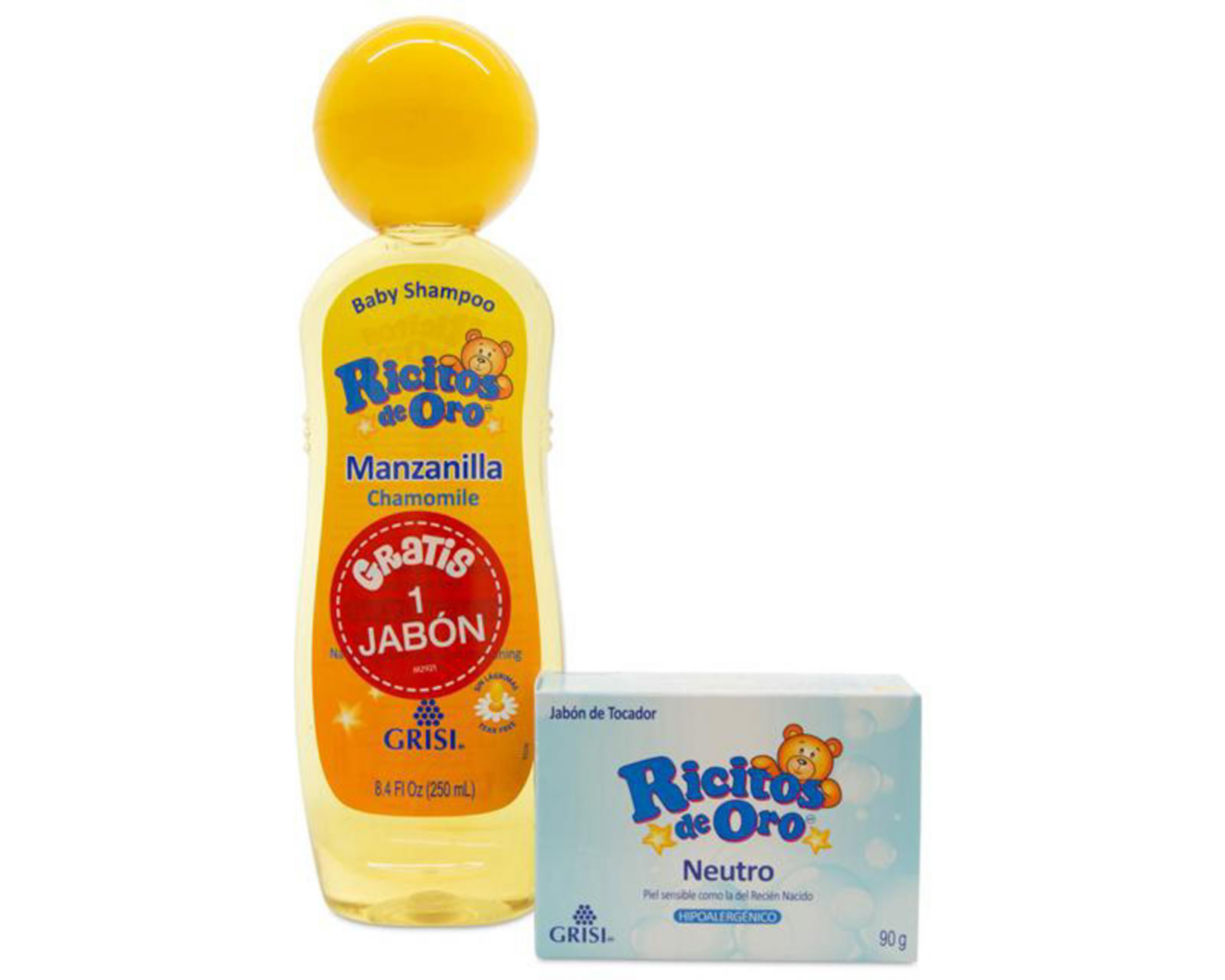 Foto 2 pulgar | Shampoo de Manzanilla marca Ricitos de Oro para Bebé 250 ml + 90 g