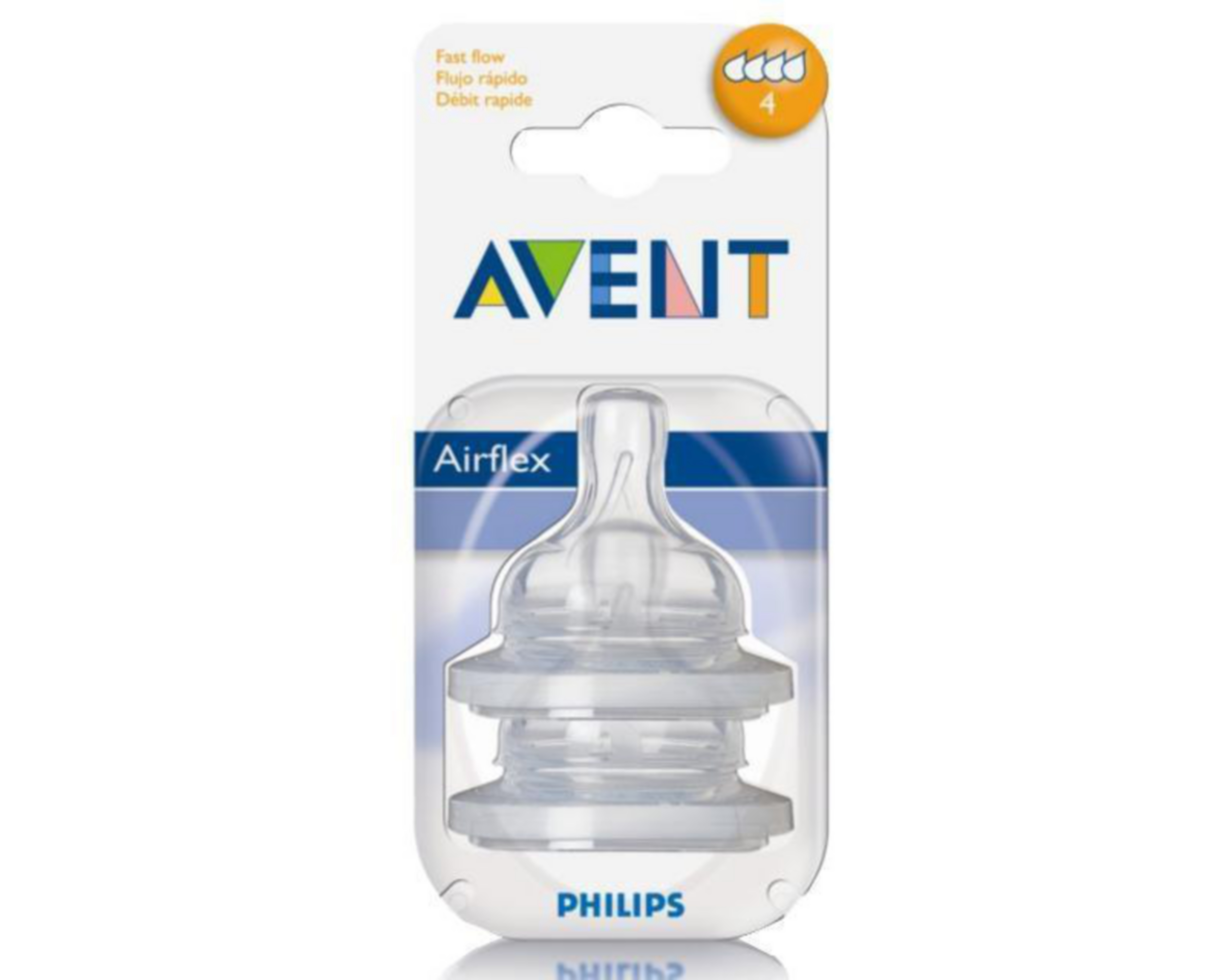 Foto 2 pulgar | Set de Mamilas marca Avent Flujo Rápido 2 Piezas