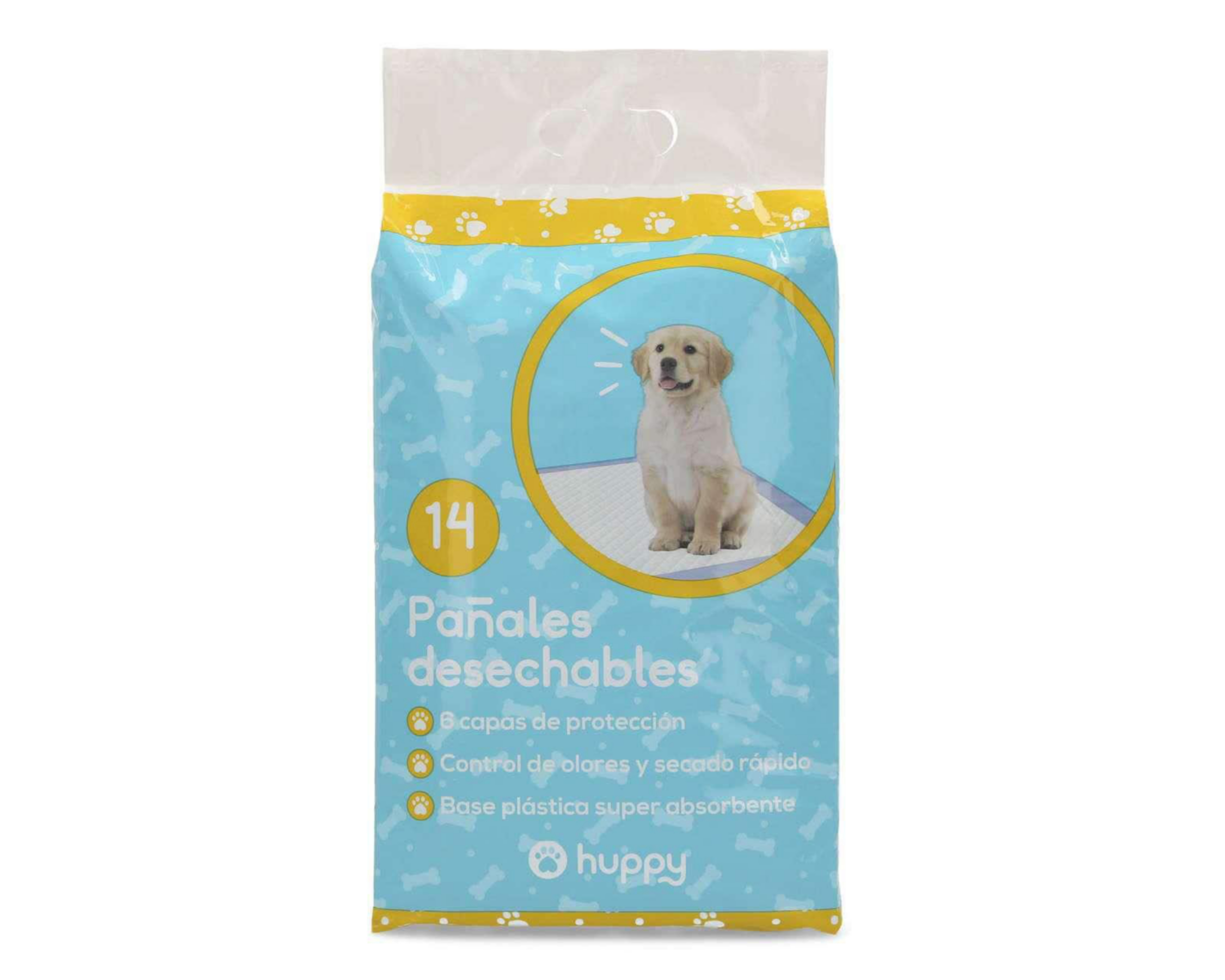 Pañales Desechables para Perro marca Huppy 14 Piezas