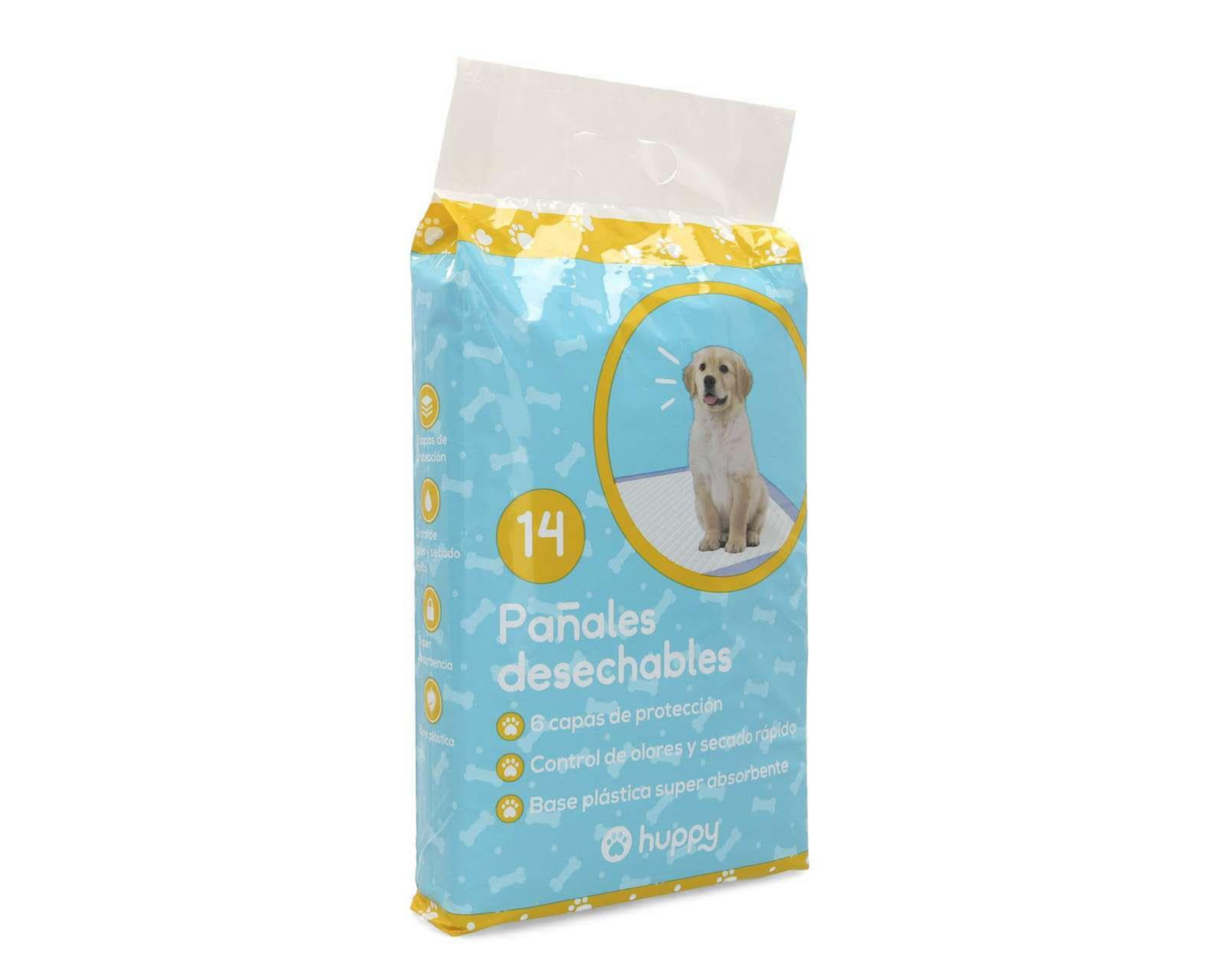 Foto 3 pulgar | Pañales Desechables para Perro Huppy 14 Piezas