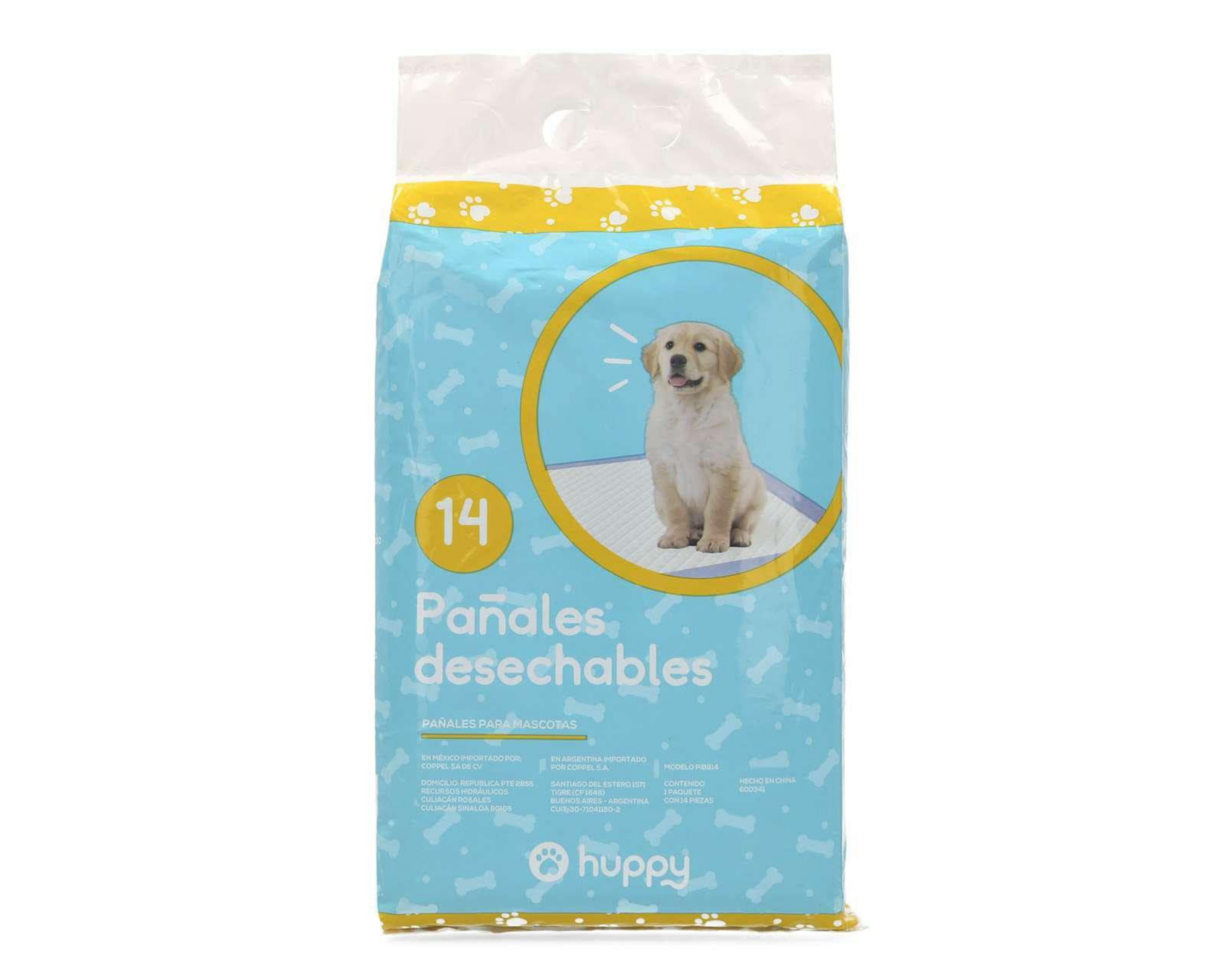 Foto 4 pulgar | Pañales Desechables para Perro Huppy 14 Piezas