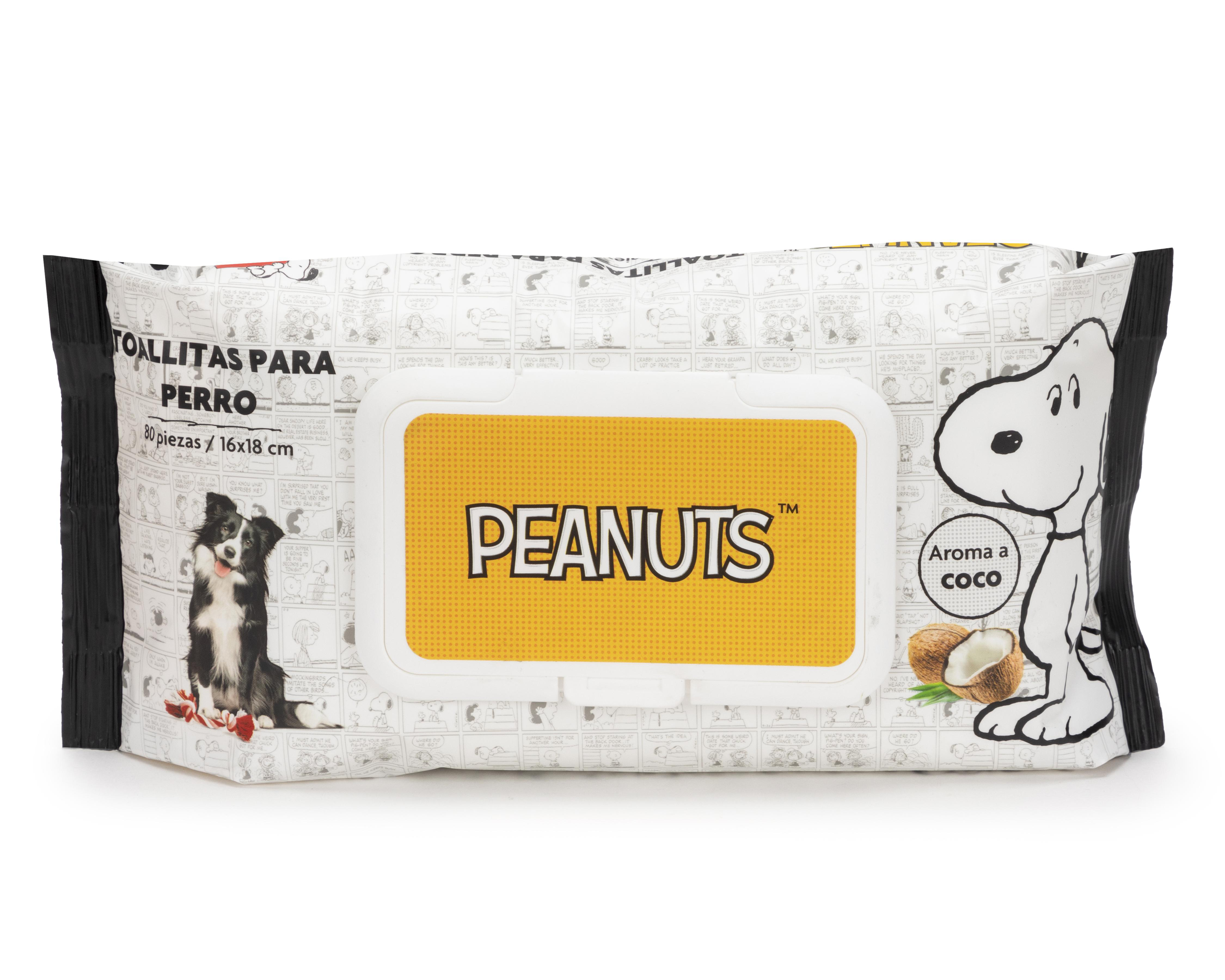 Foto 1 | Toallas húmedas para Mascota Peanuts 80 Piezas