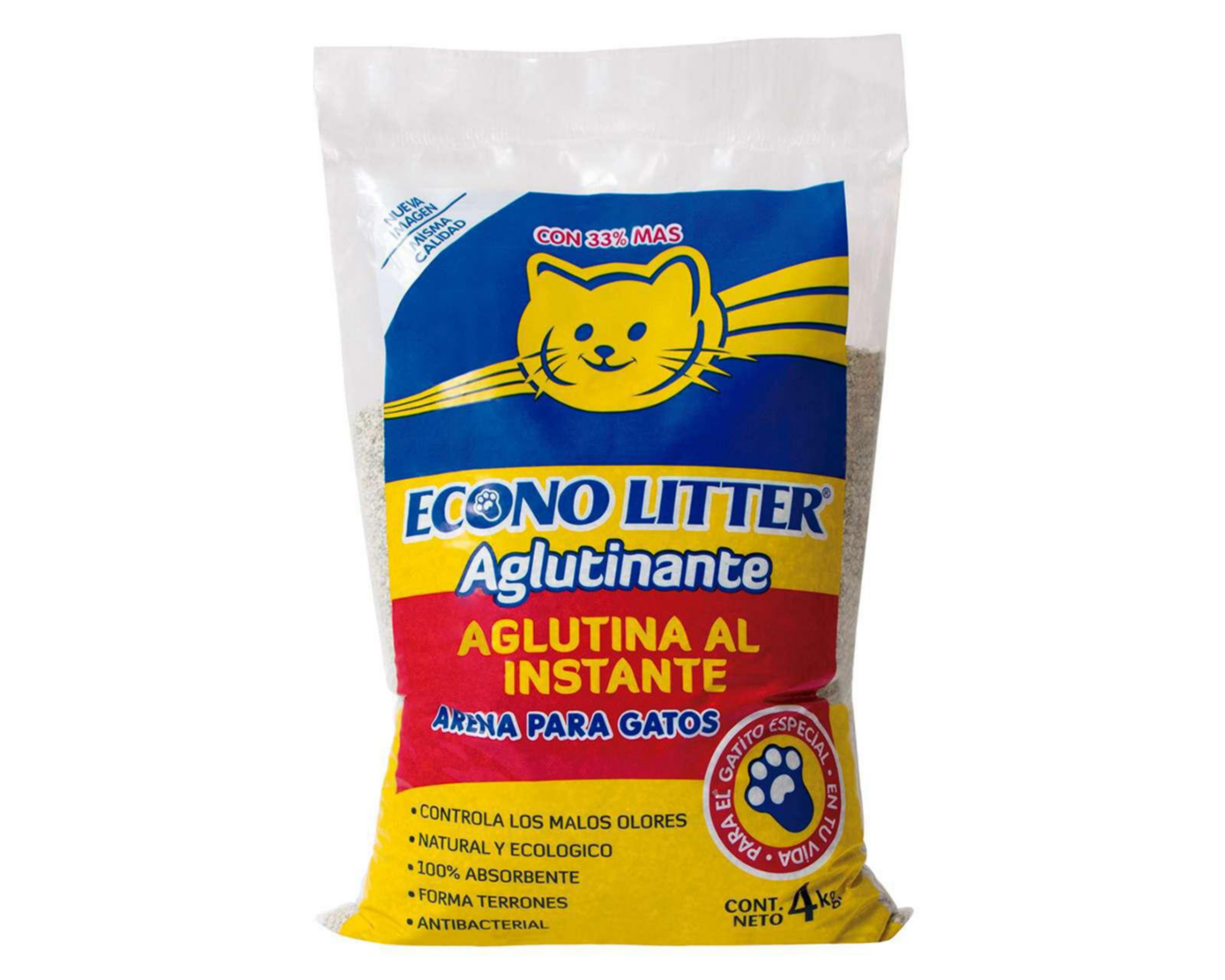 Arena para Gatos Econo Litter Aglutinante 4 Kg