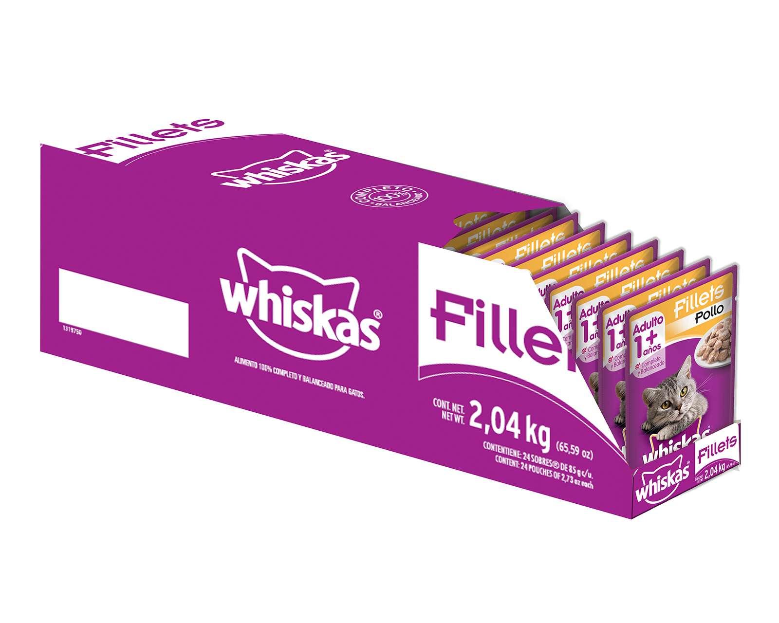 Foto 2 pulgar | Alimento para Gato Whiskas Adulto 24 Piezas