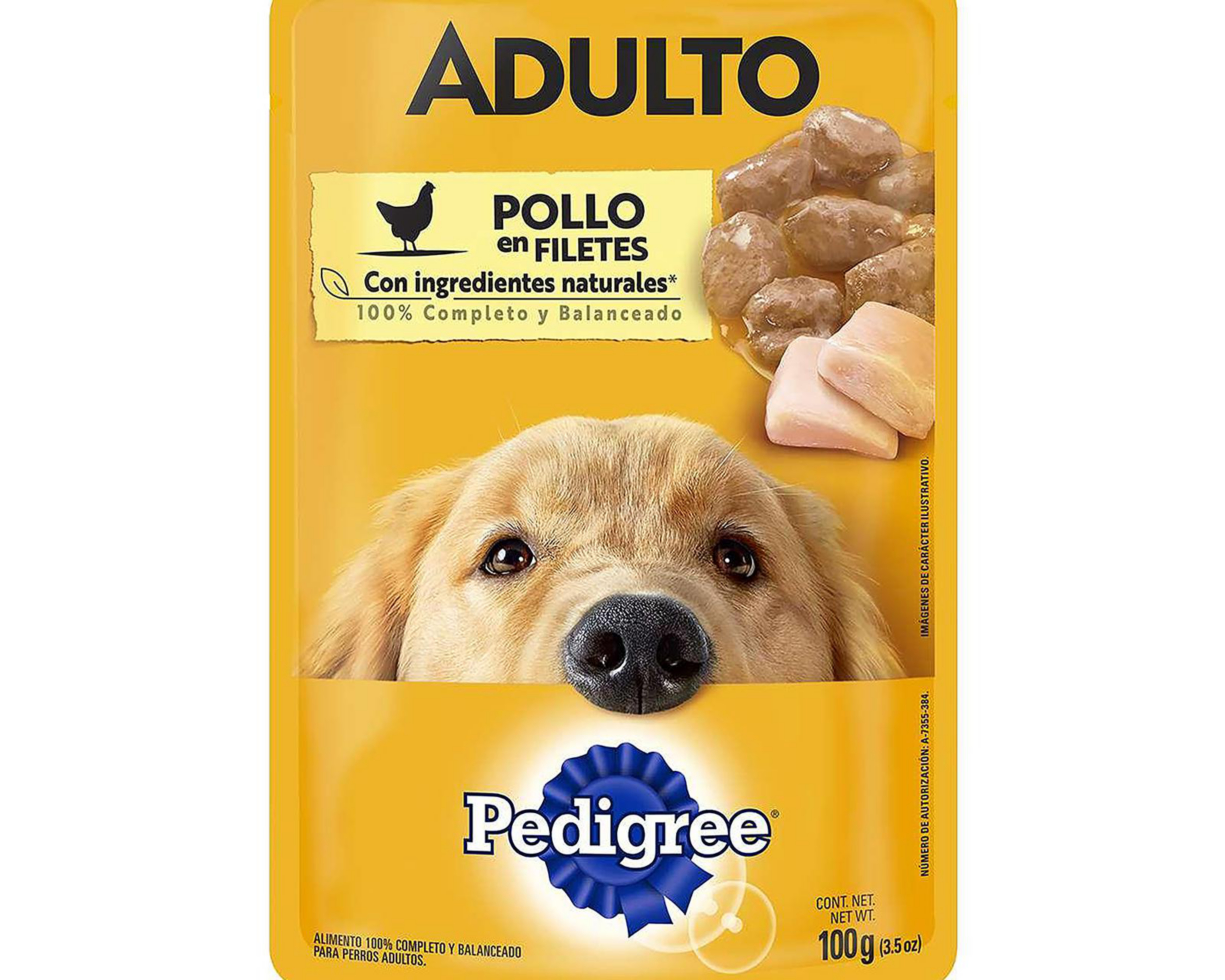 Foto 3 pulgar | Alimento para Perro Pedigree Adulto 100 g