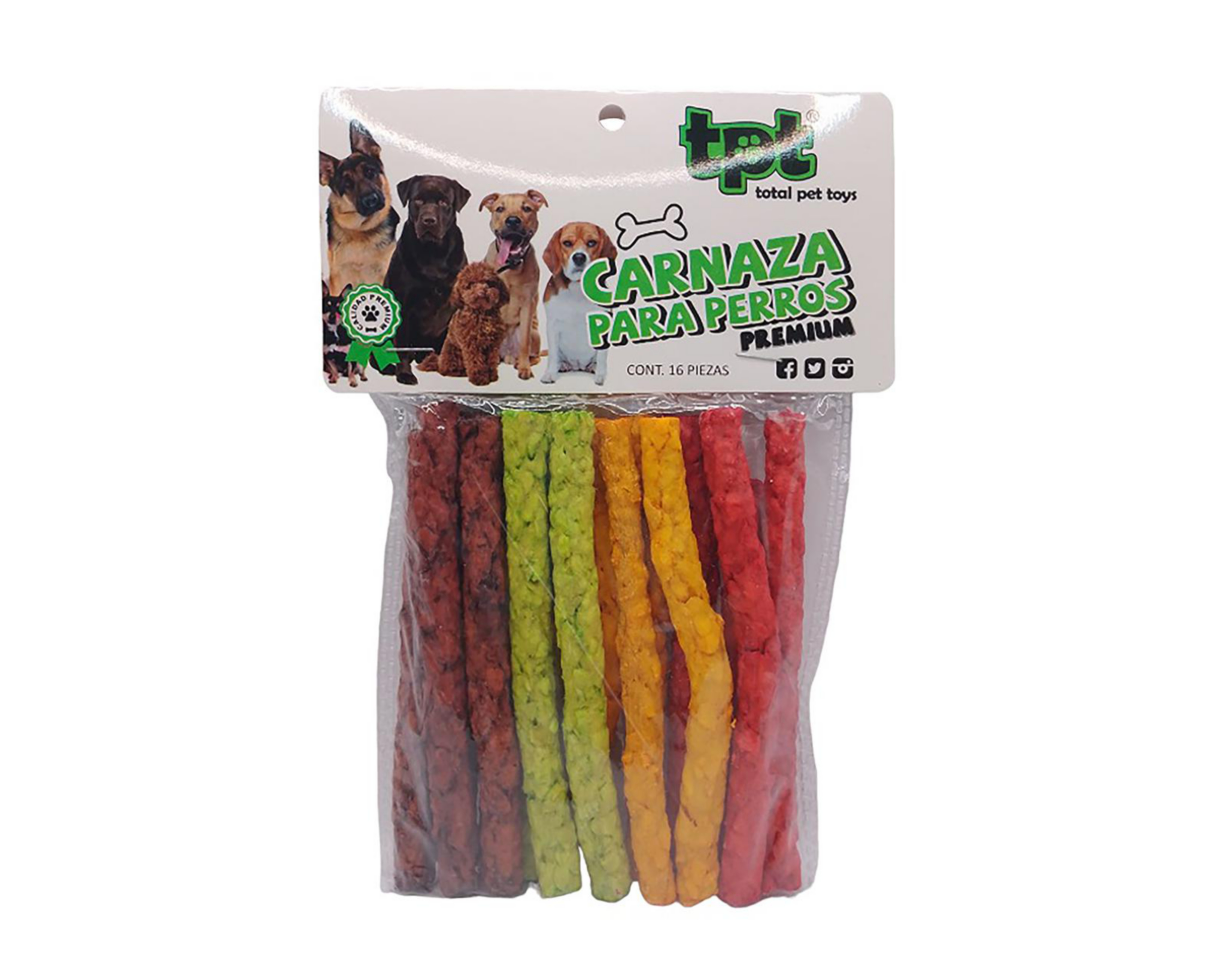 Carnaza para Perros Total Pet Toys 16 Piezas