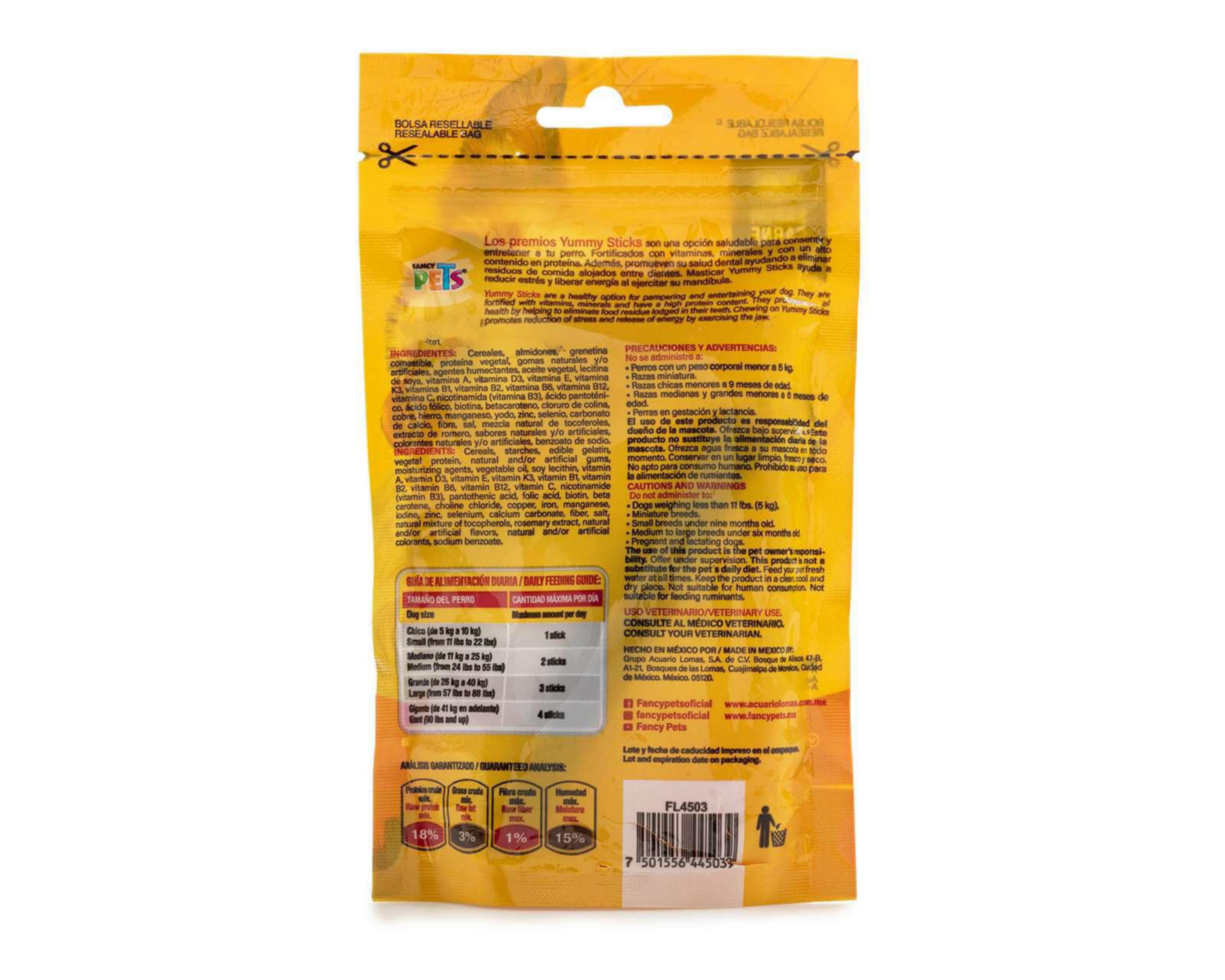 Foto 3 pulgar | Premios para Perro Fancy Pets 100 g