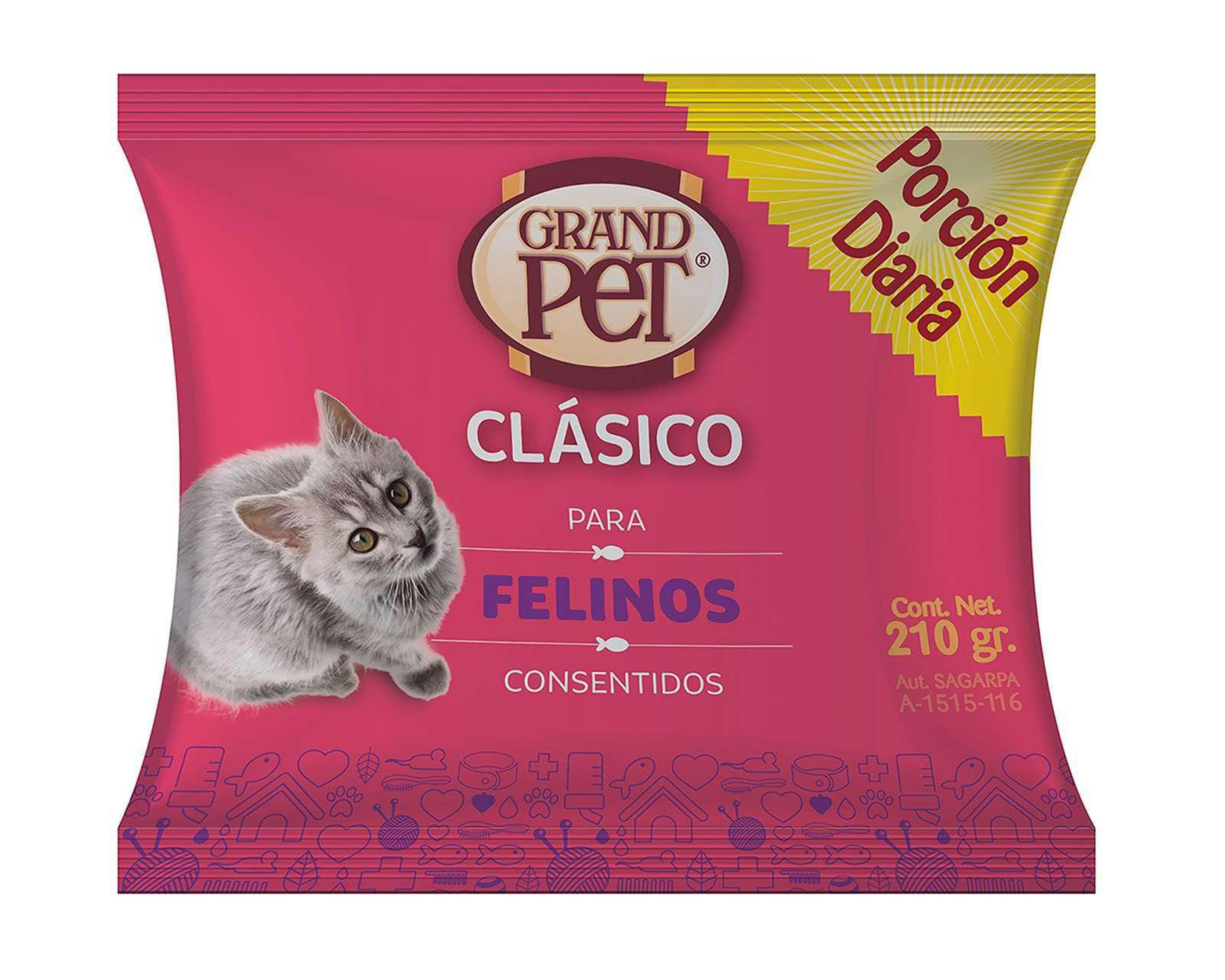 Alimento para Gato Grandpet 210 g $19