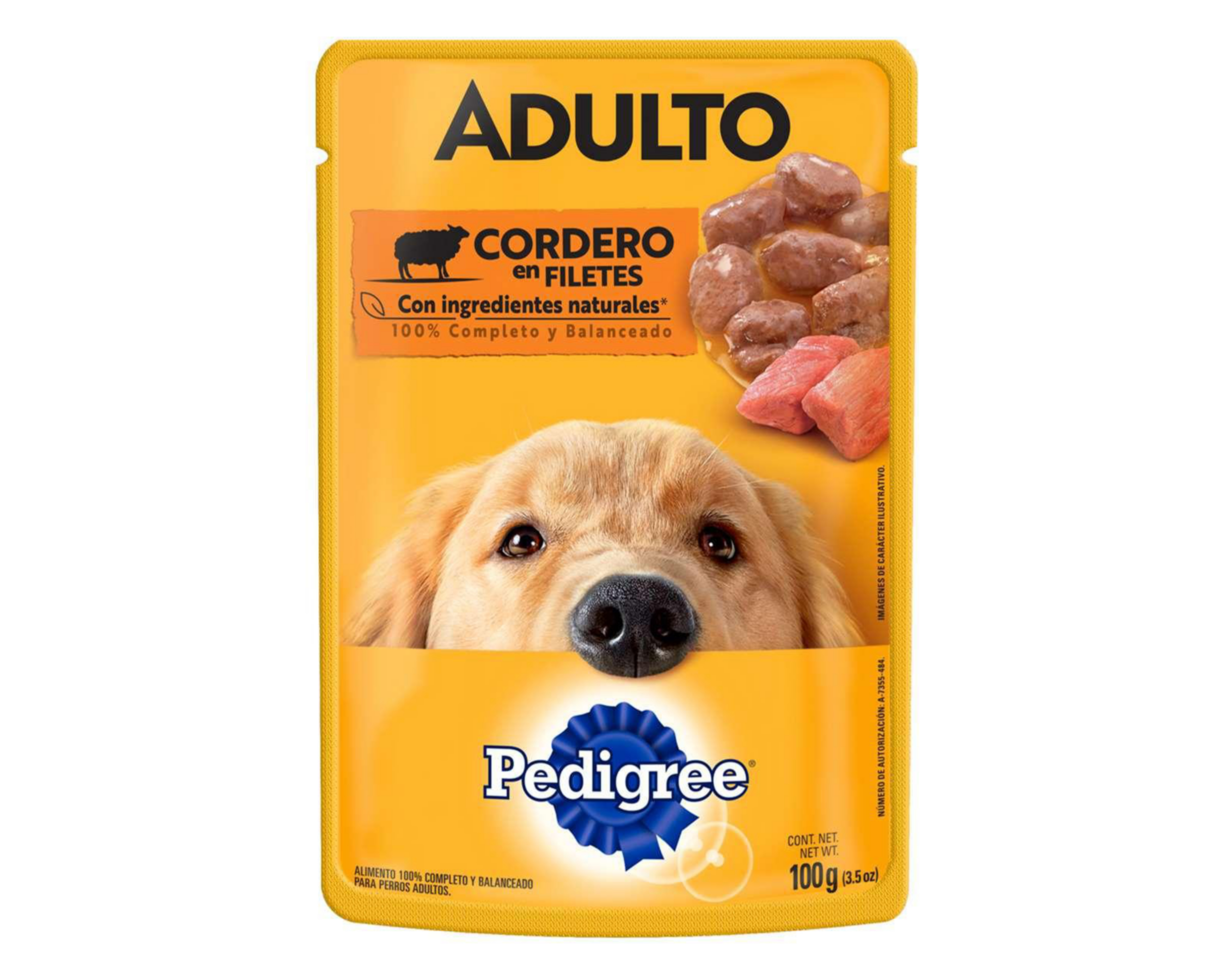 Foto 2 pulgar | Alimento para Perro Pedigree Adulto 100 g