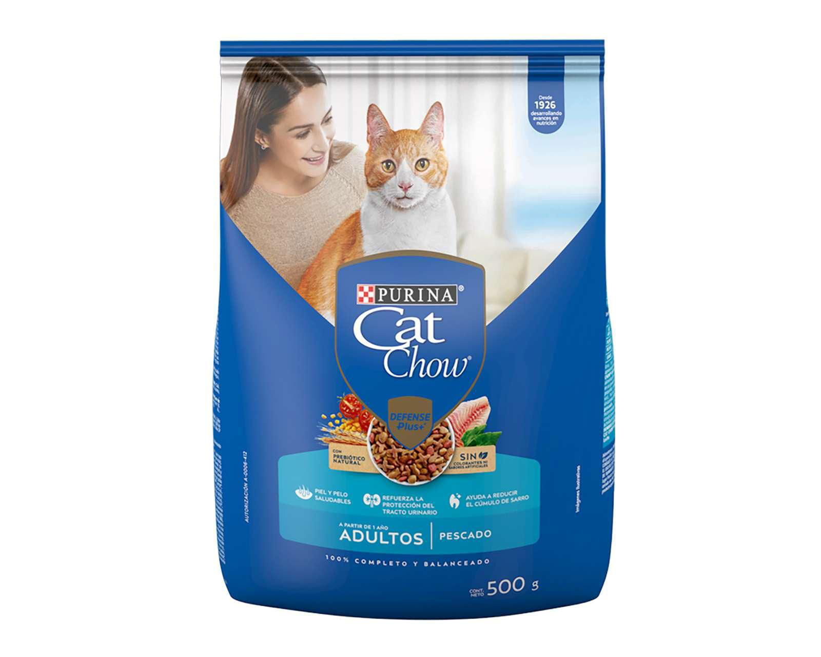 Foto 2 pulgar | Alimento para Gato Purina Cat Chow Adulto 500 g