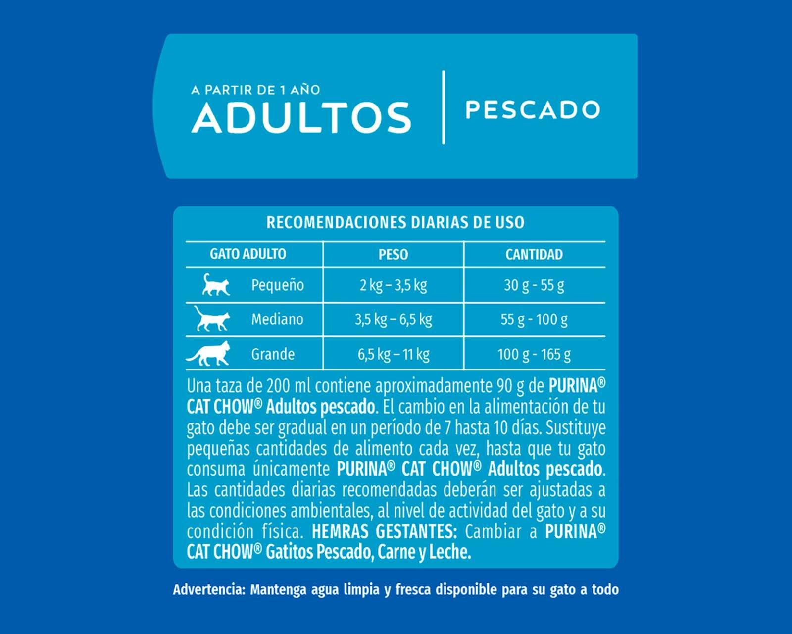 Foto 3 pulgar | Alimento para Gato Purina Cat Chow Adulto 500 g