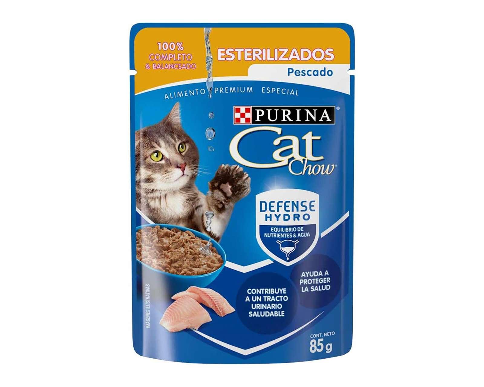 Foto 3 pulgar | Alimento para Gato Purina Cat Chow Adulto Esterilizado 24 Sobres
