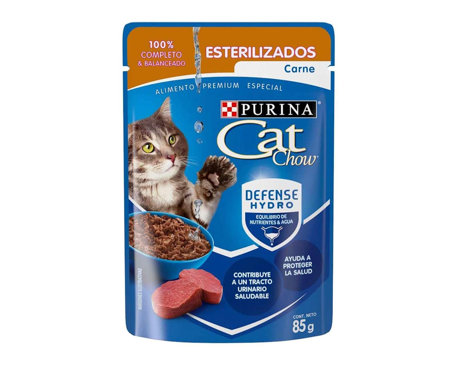 Foto 3 pulgar | Alimento para Gato Purina Cat Chow Adulto Esterilizado 24 Sobres