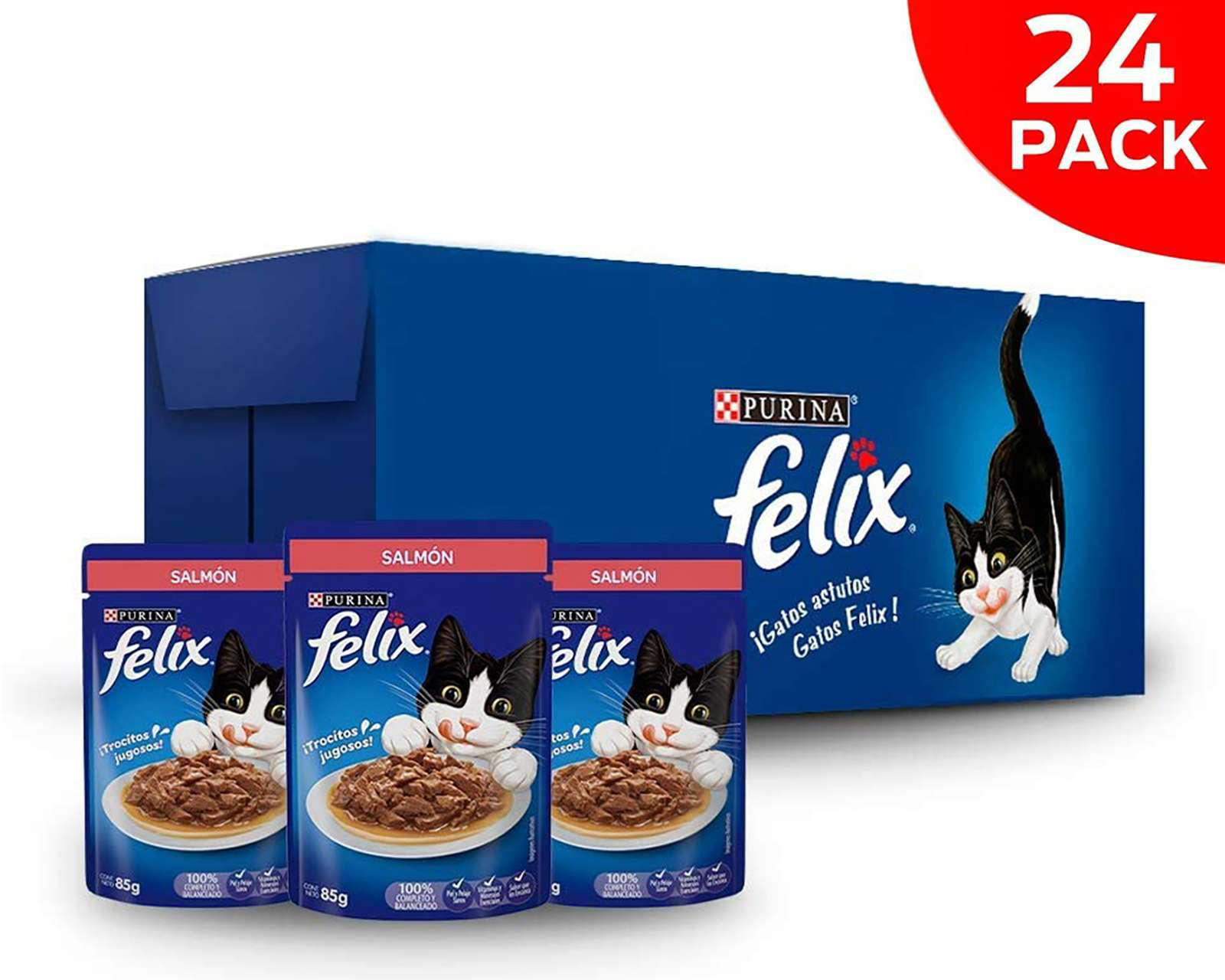 Foto 2 pulgar | Alimento para Gato Purina Felix Cachorro 24 Sobres