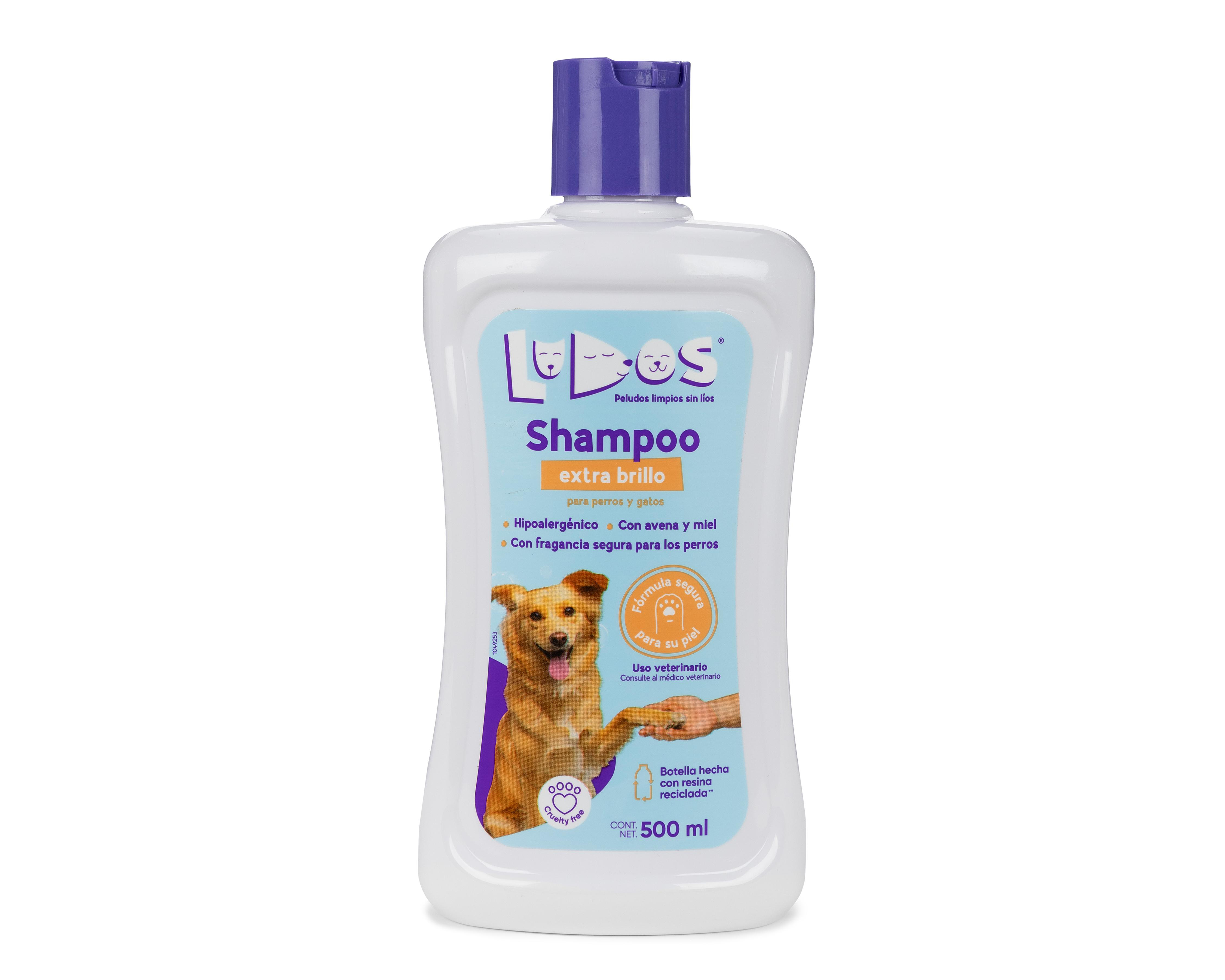 Shampoo para Perros y Gatos Ludos Extra Brillo 500 ml $99
