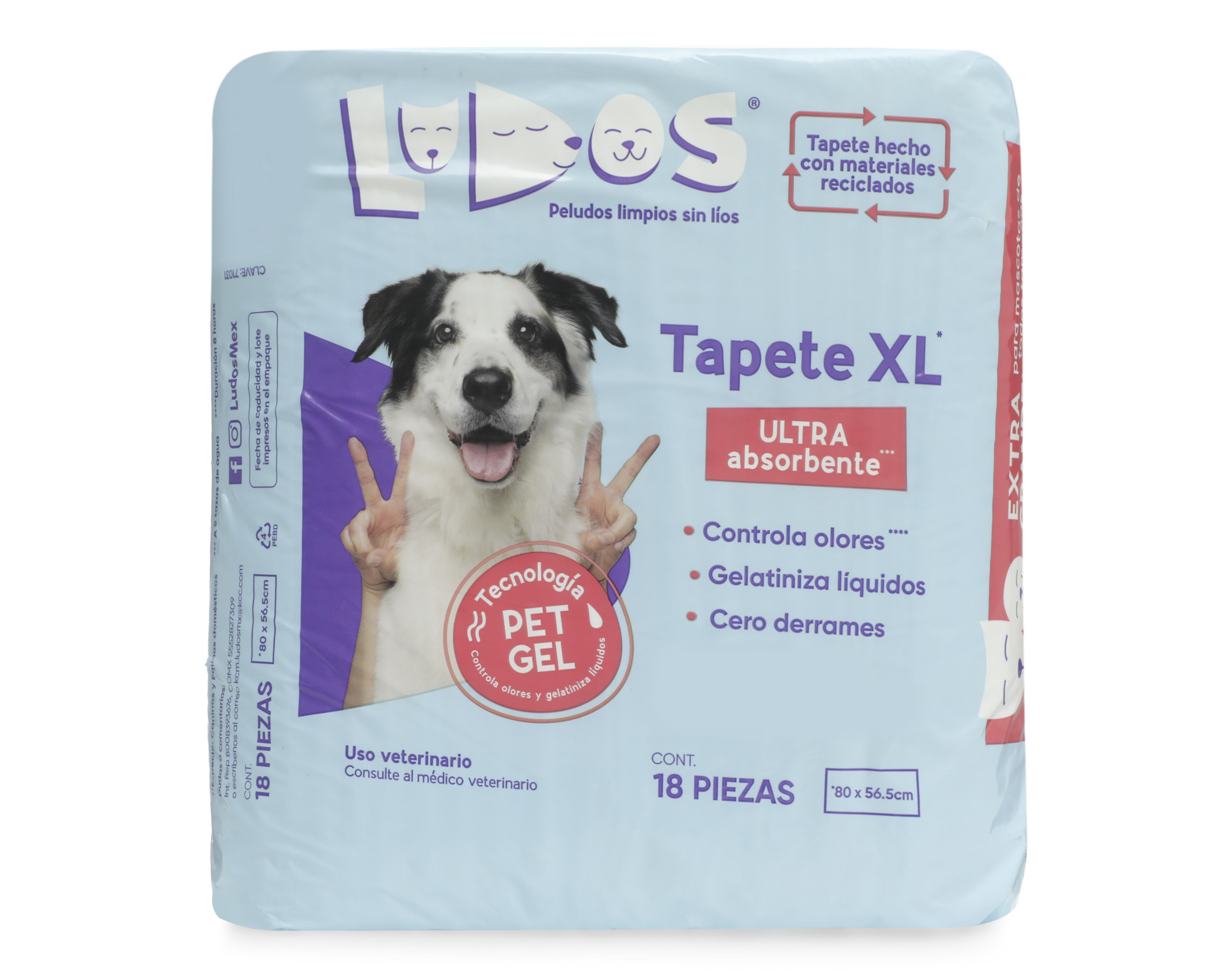 Foto 2 pulgar | Tapete Ludos XL Ultra Absorbente 18 Piezas