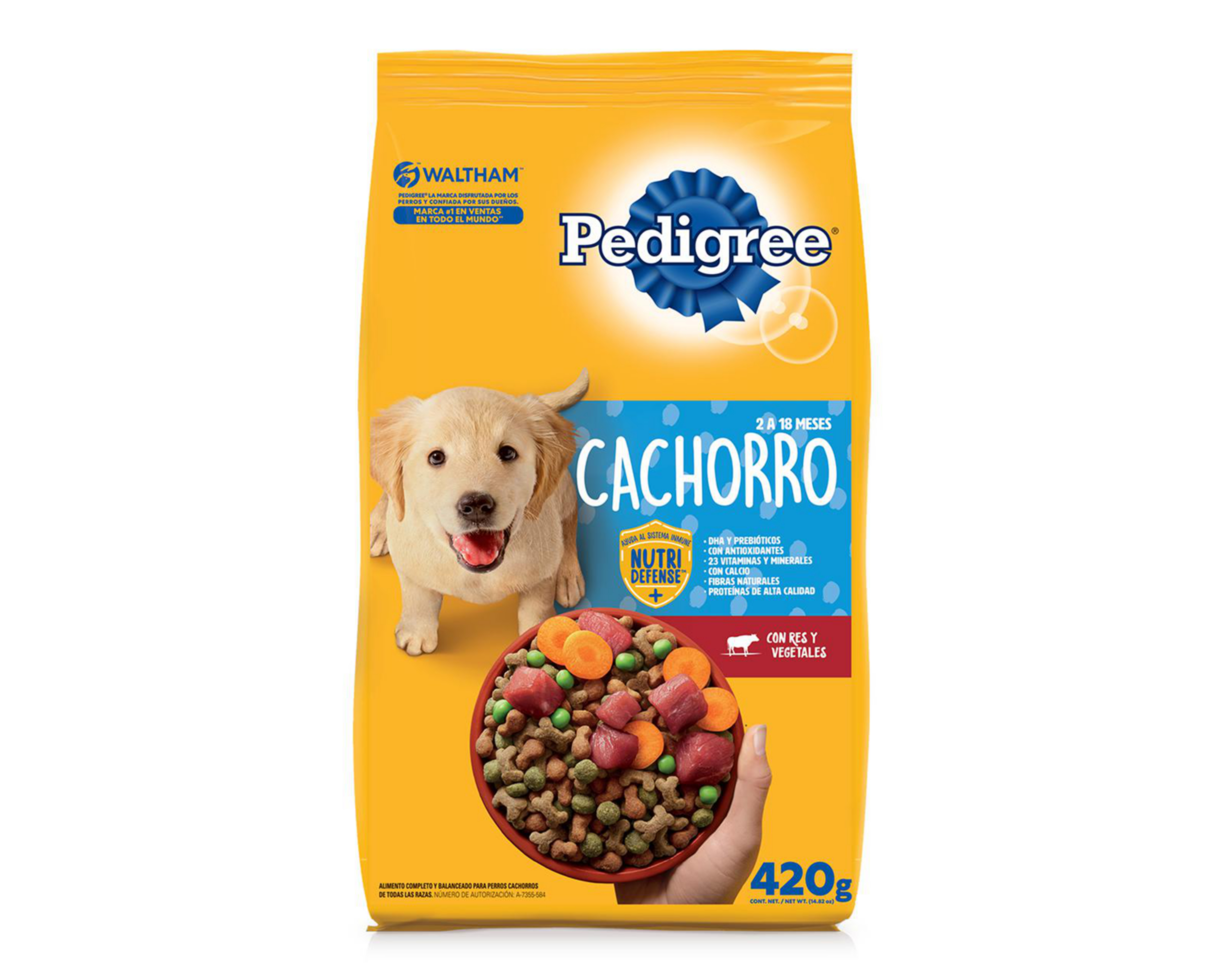 Foto 2 pulgar | Alimento para Perro Pedigree Cachorro 420 g