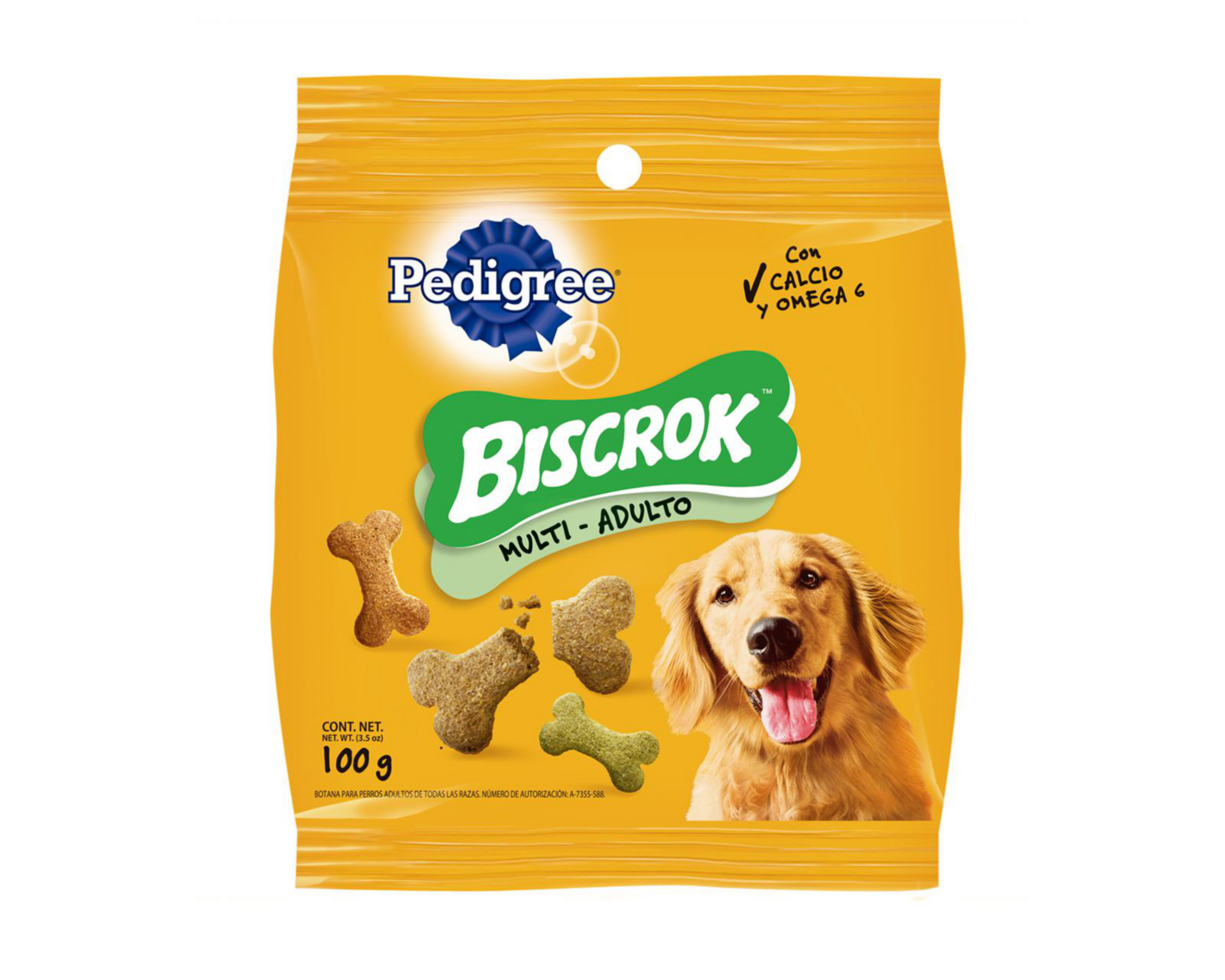 Foto 2 pulgar | Galletas para Perro Pedigree Biscrok Adulto 100 g