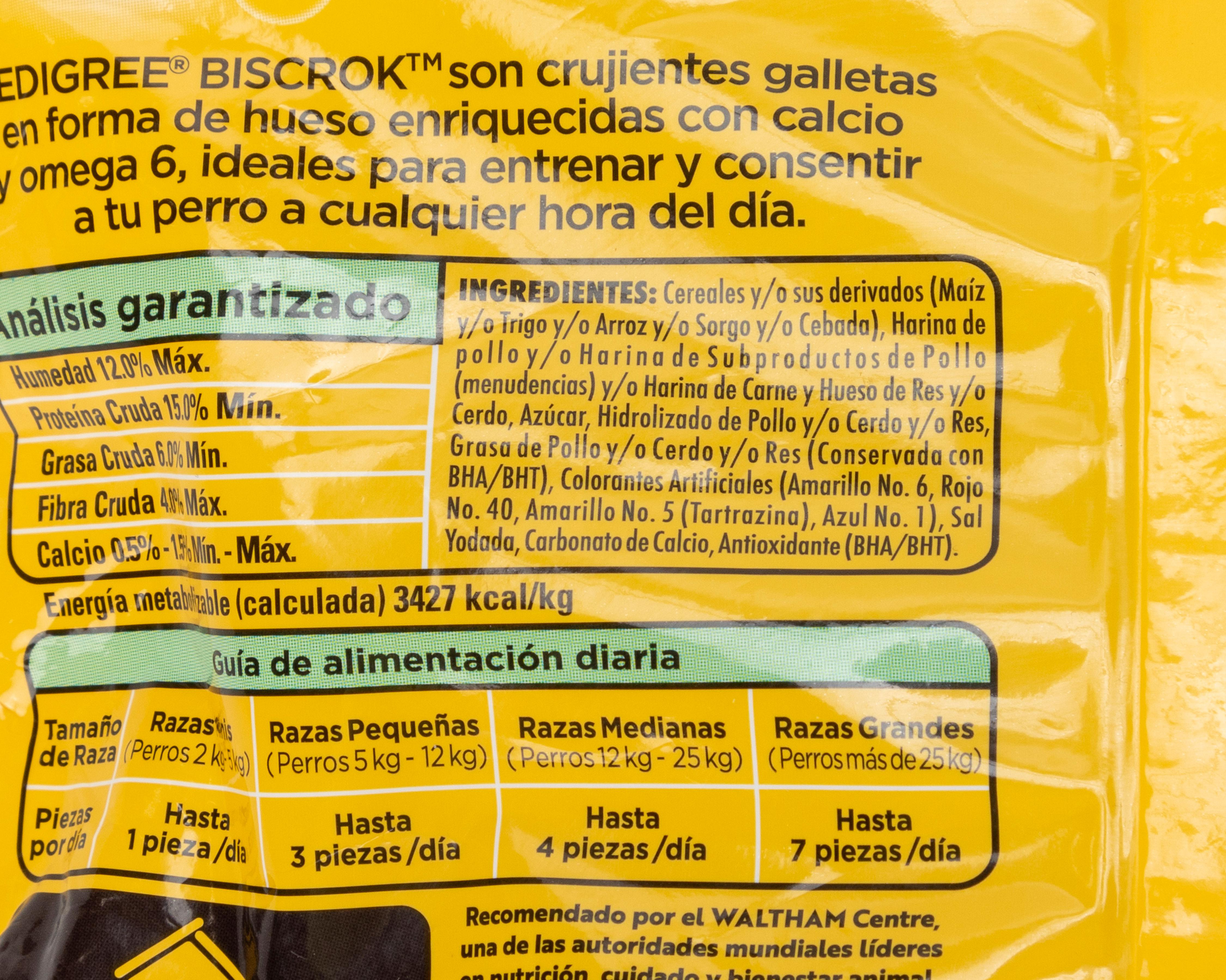 Foto 4 pulgar | Galletas para Perro Pedigree Biscrok Adulto 100 g