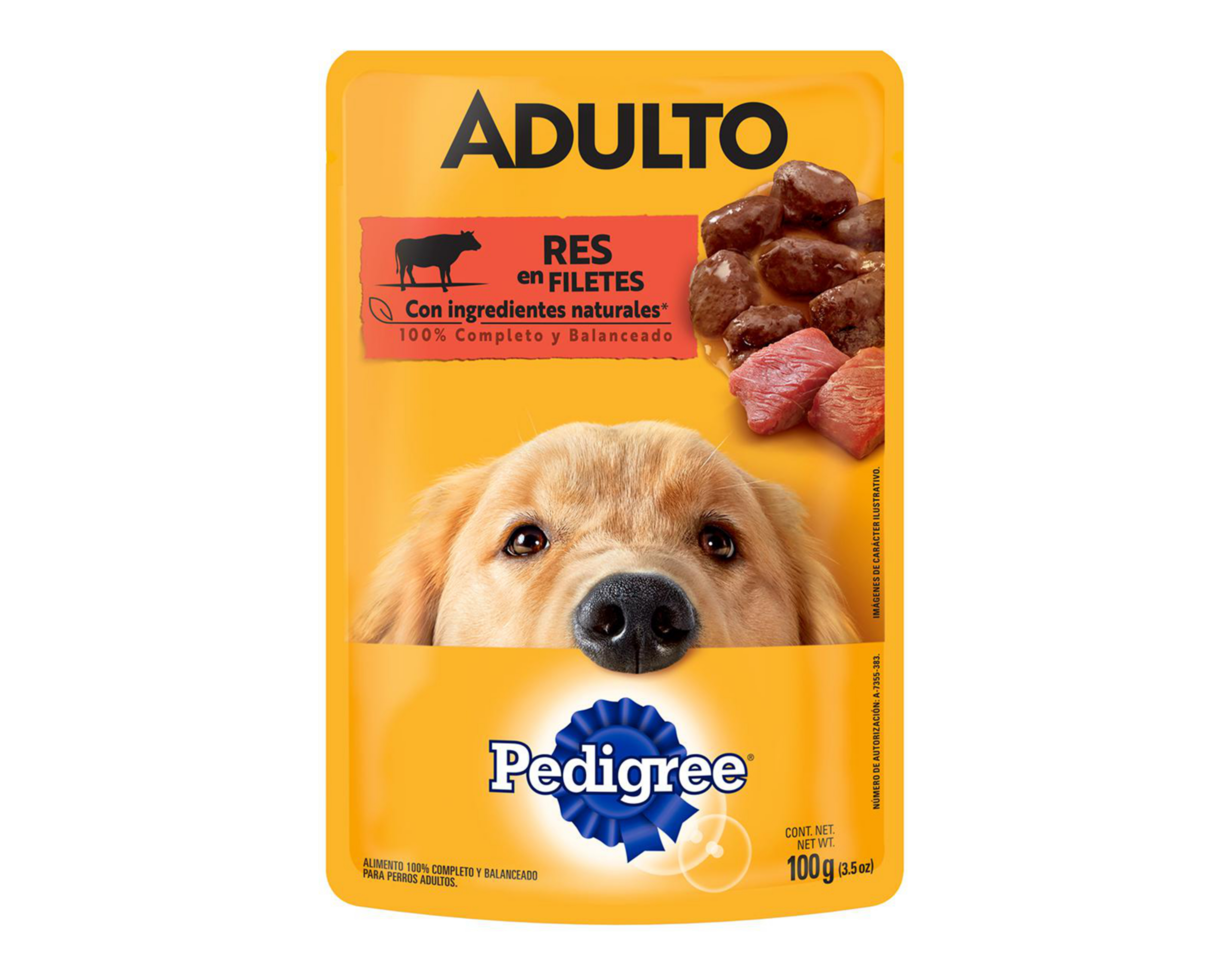 Foto 1 | Alimento para Perro Pedigree Adulto 100 g