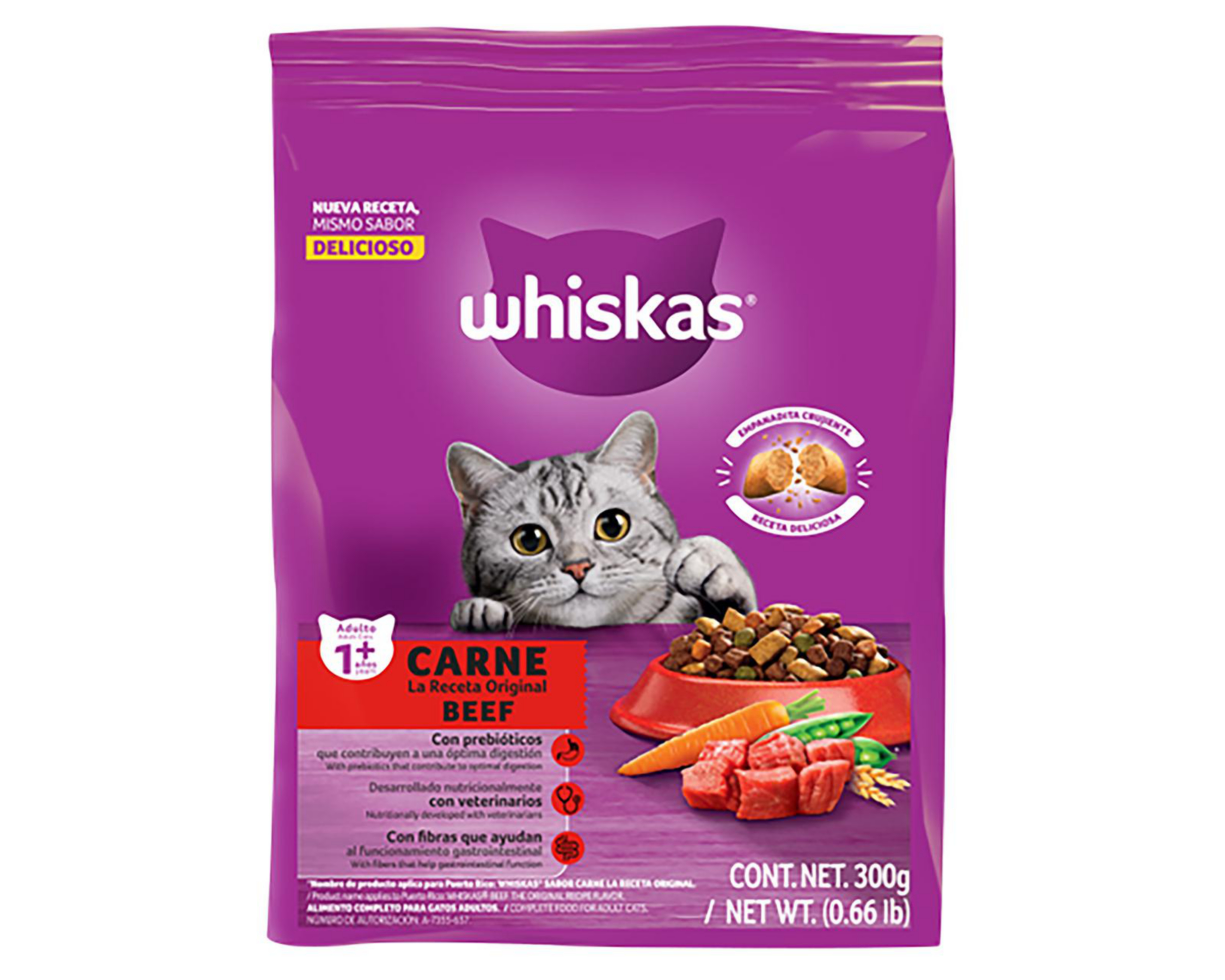 Foto 2 pulgar | Alimento para Gato Whiskas 300 g