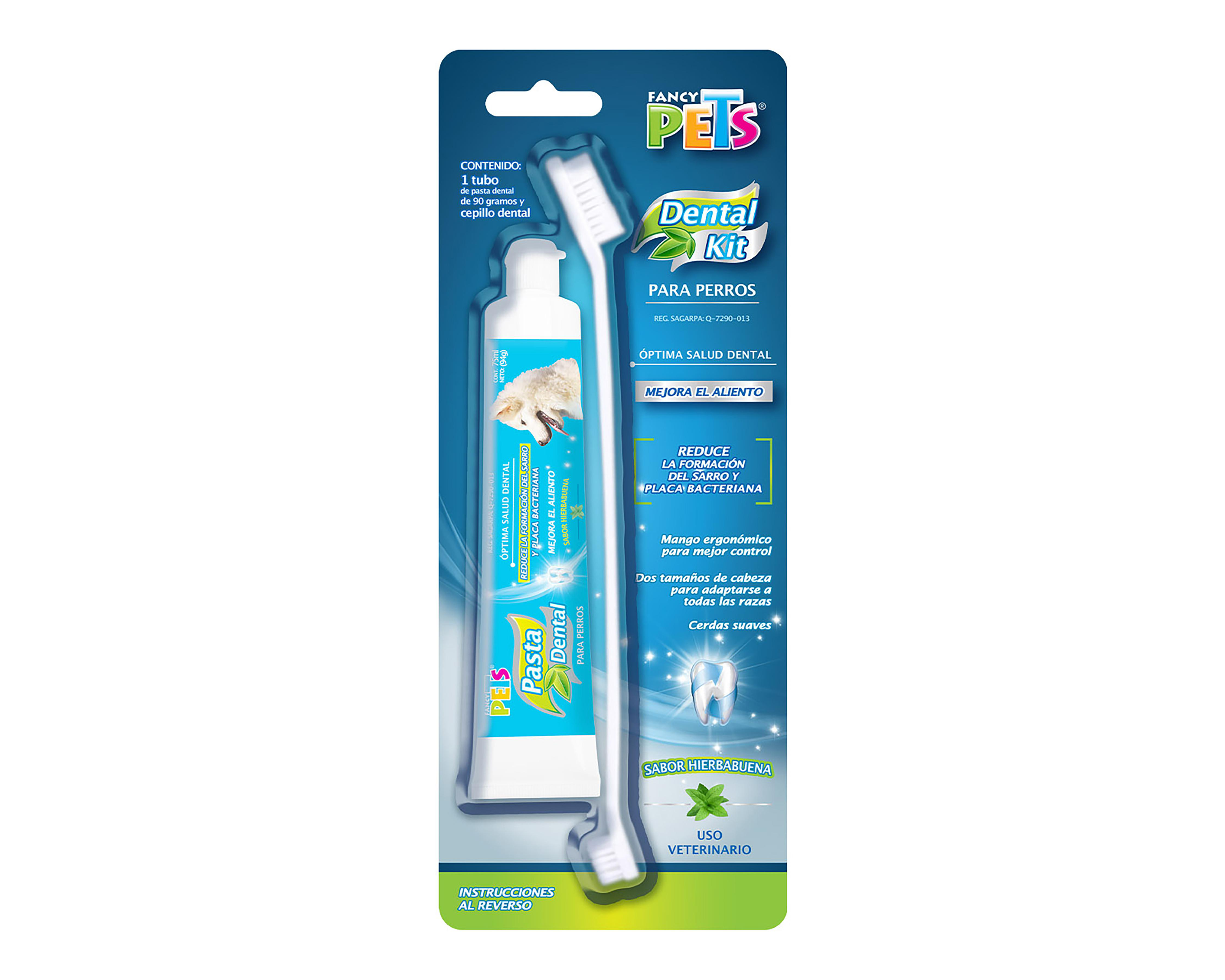 Pasta y Cepillo Dental para Perros Fancy Pets Antisarro