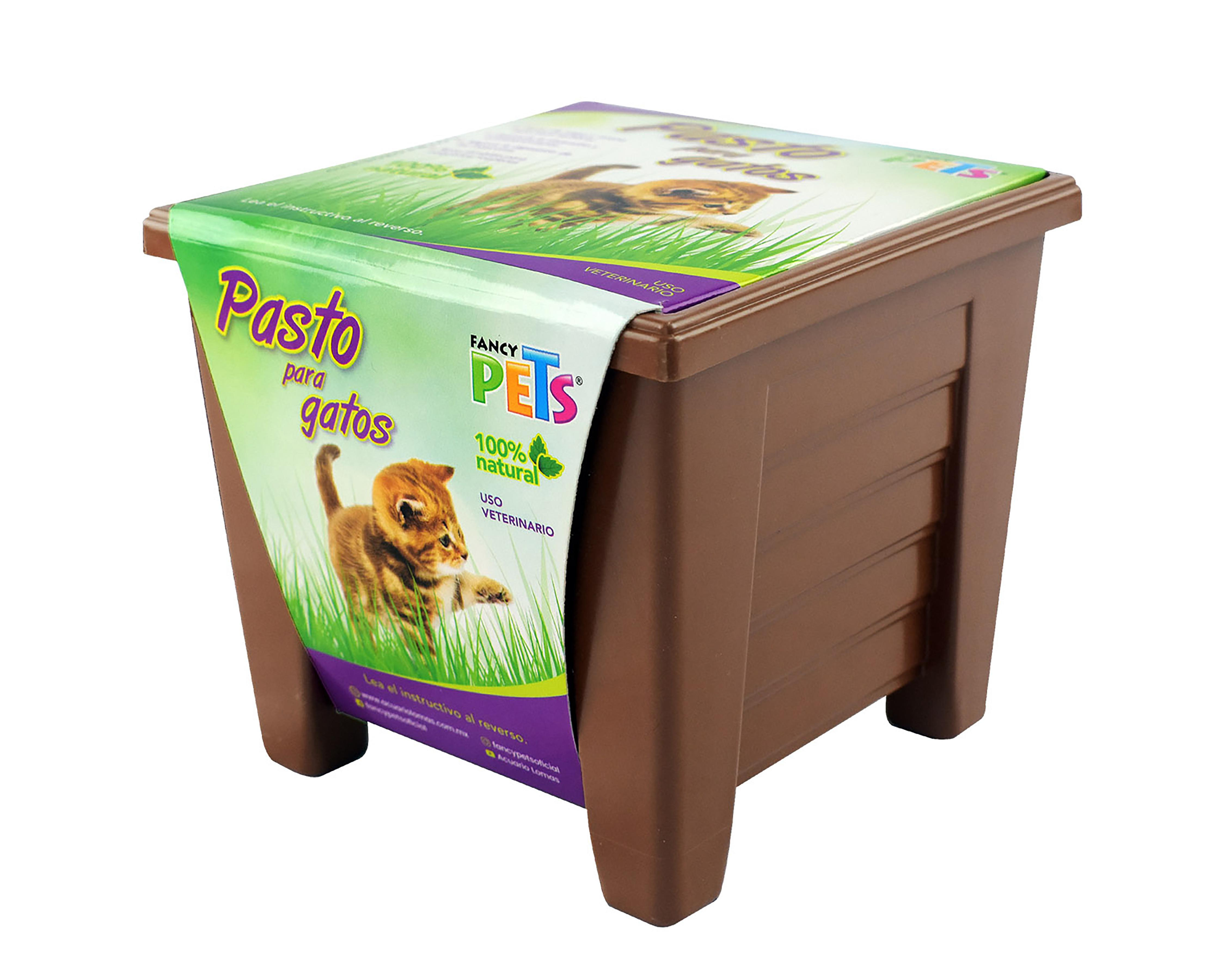 Foto 4 pulgar | Pasto para Gatos Fancy Pets