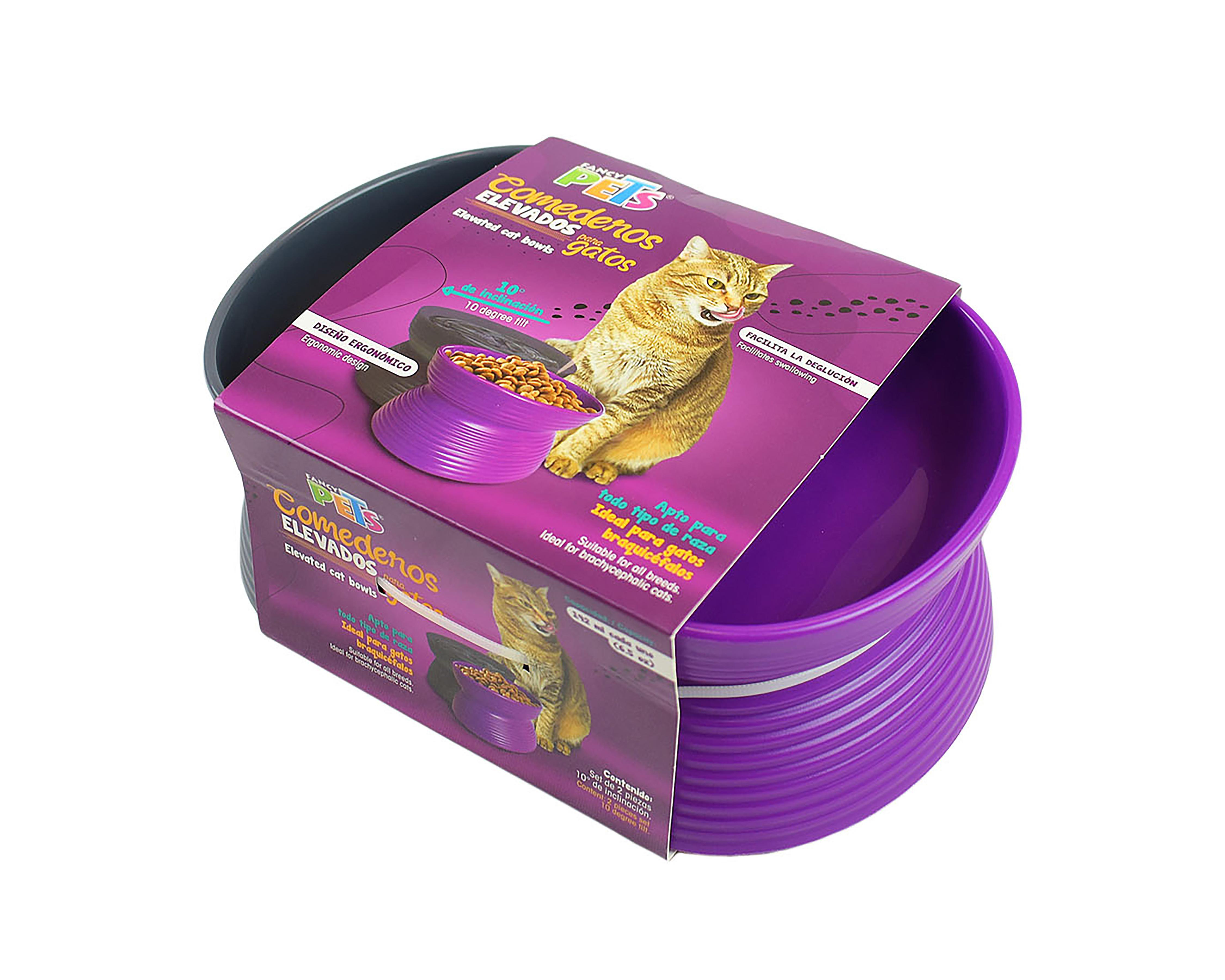 Foto 5 pulgar | Comederos para Gato Fancy Pets 2 Piezas