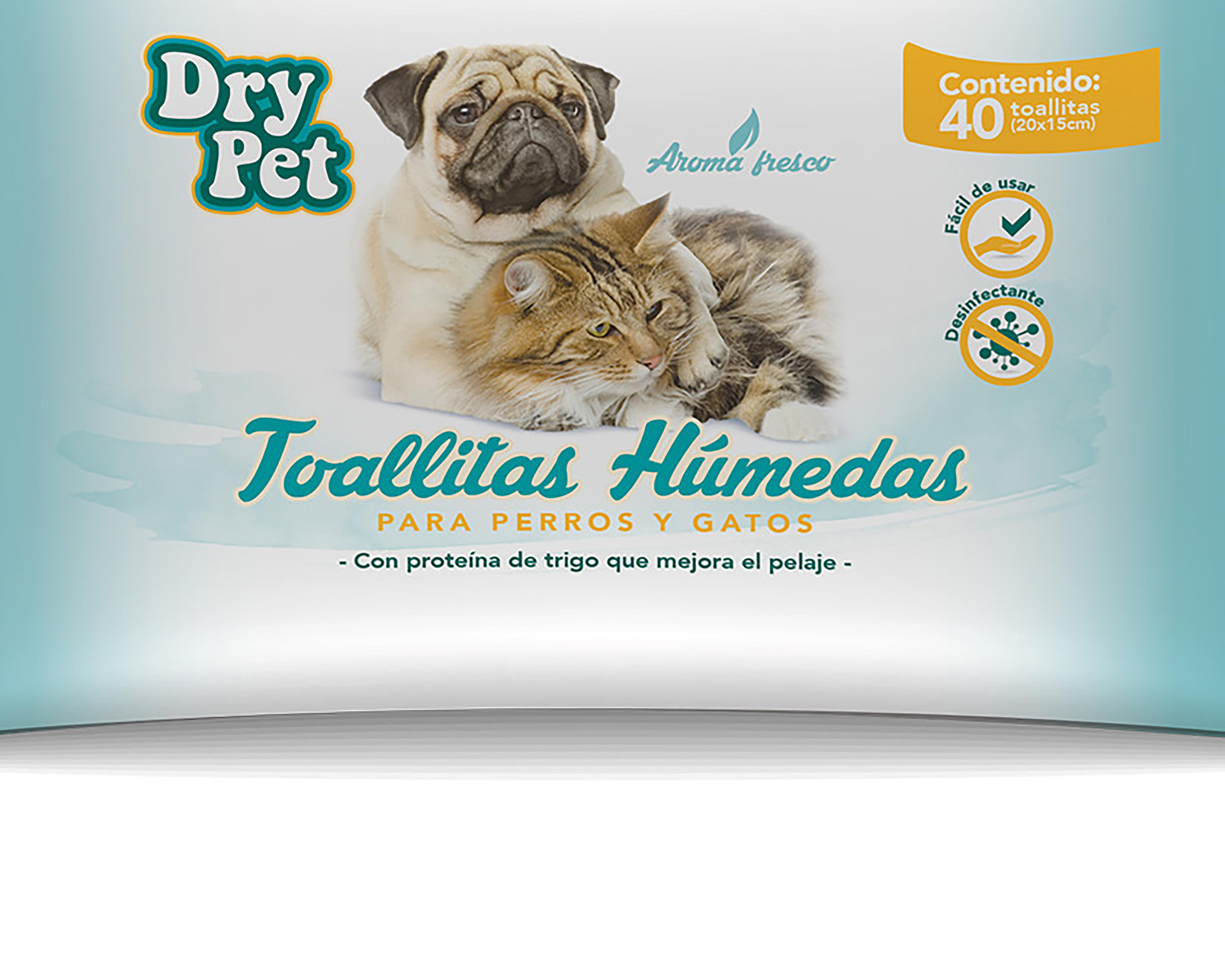 Foto 2 | Toallas Húmedas Fancy Pets Dry Pet para Mascota 40 Piezas