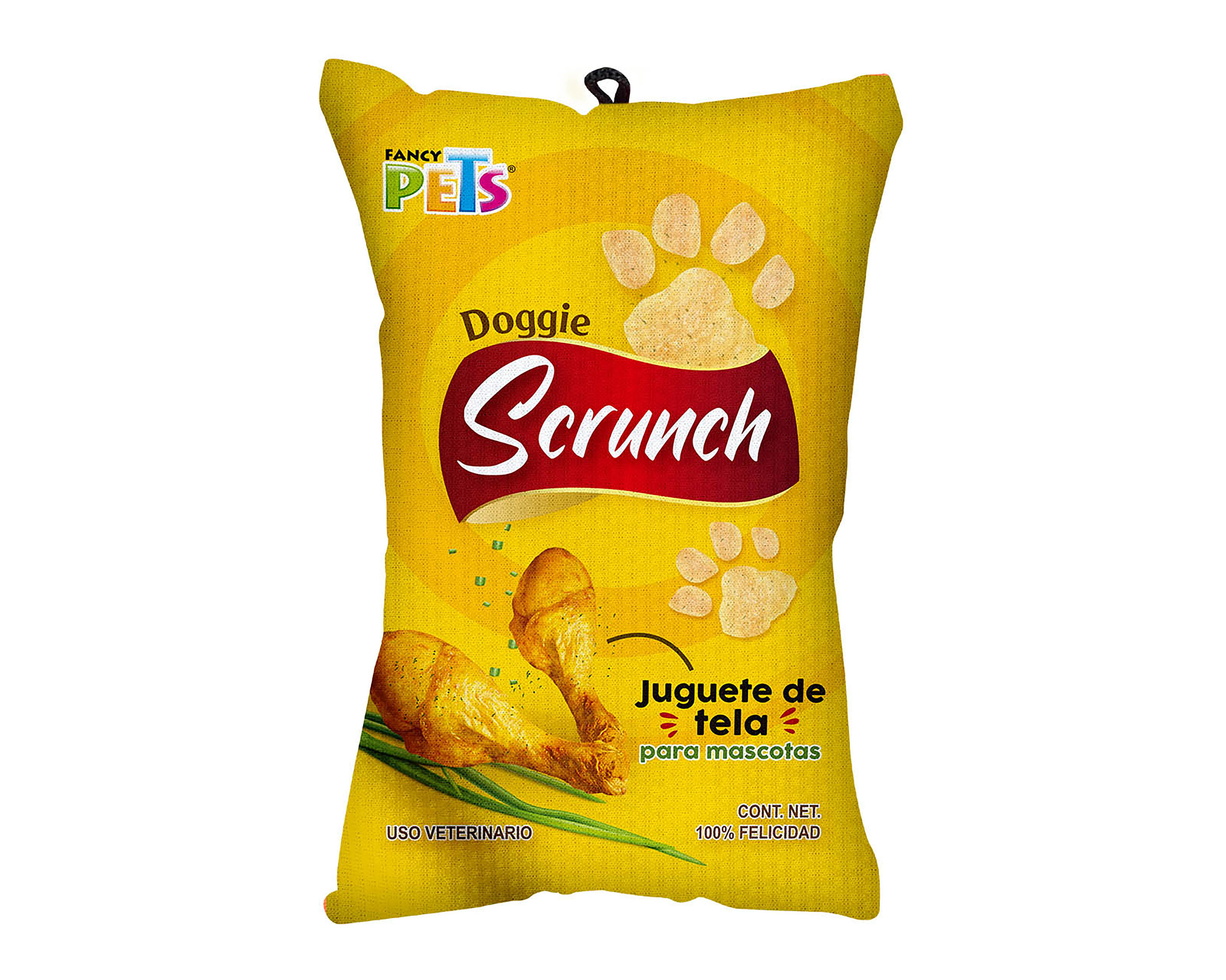 Juguete de Tela para Mascota Fancy Pets Amarillo $89