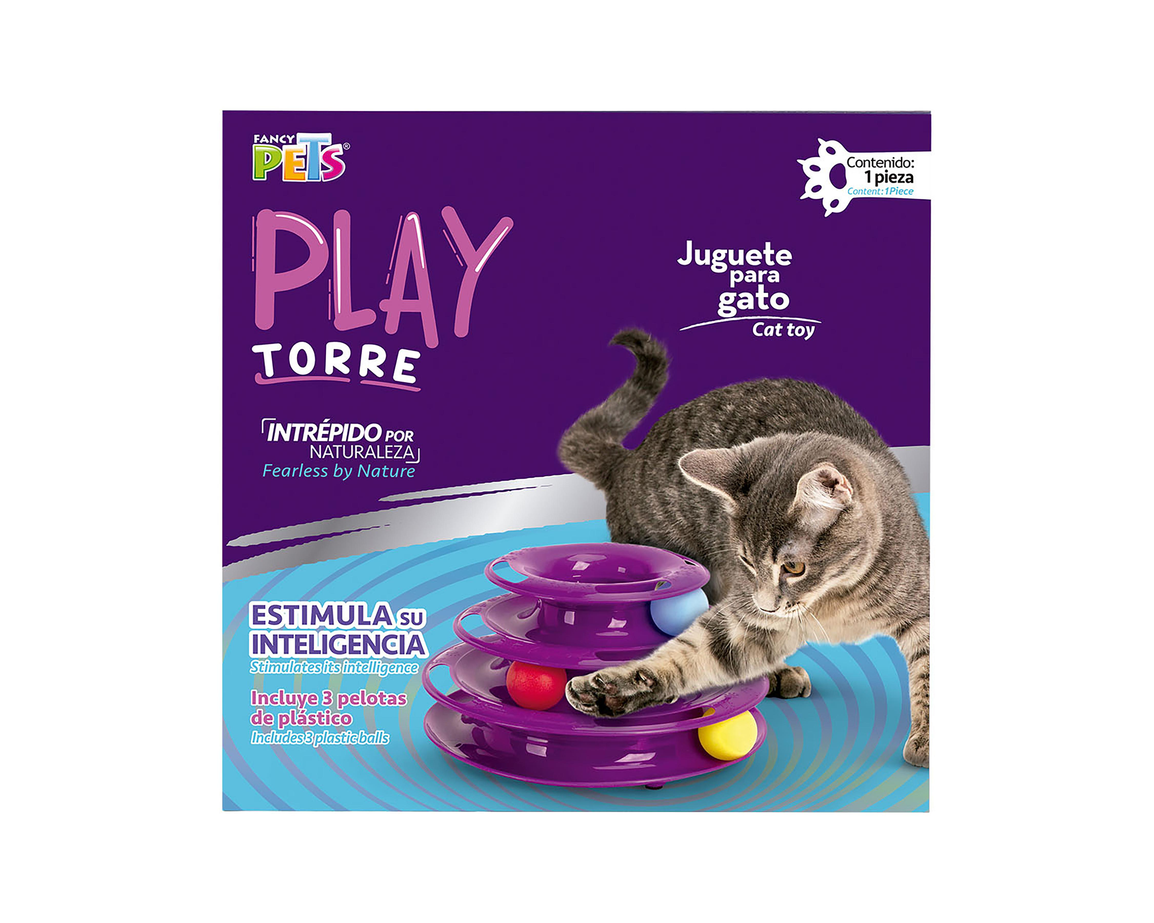 Foto 2 pulgar | Torre de Juego para Gato Fancy Pets con Pelotas