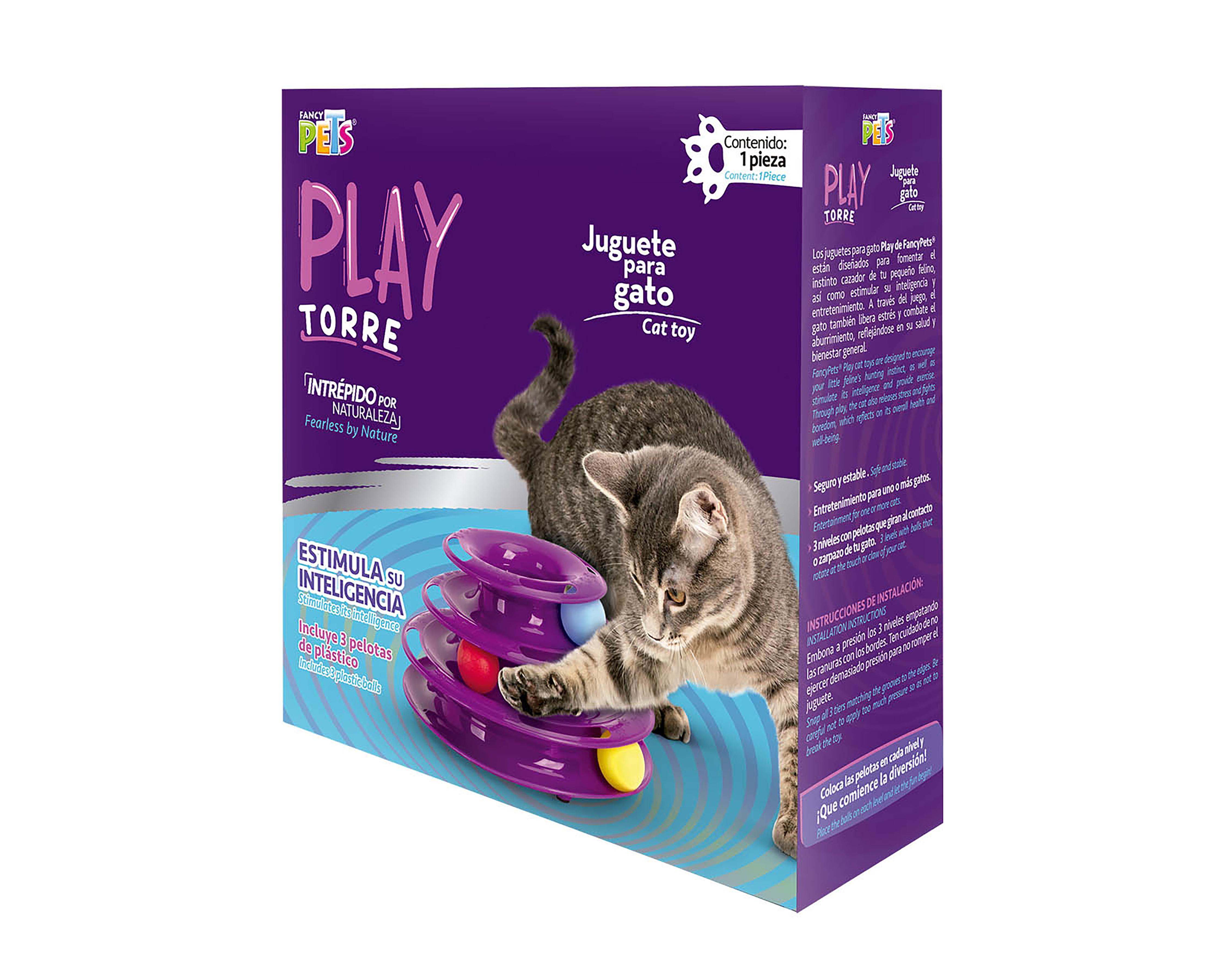 Foto 4 pulgar | Torre de Juego para Gato Fancy Pets con Pelotas