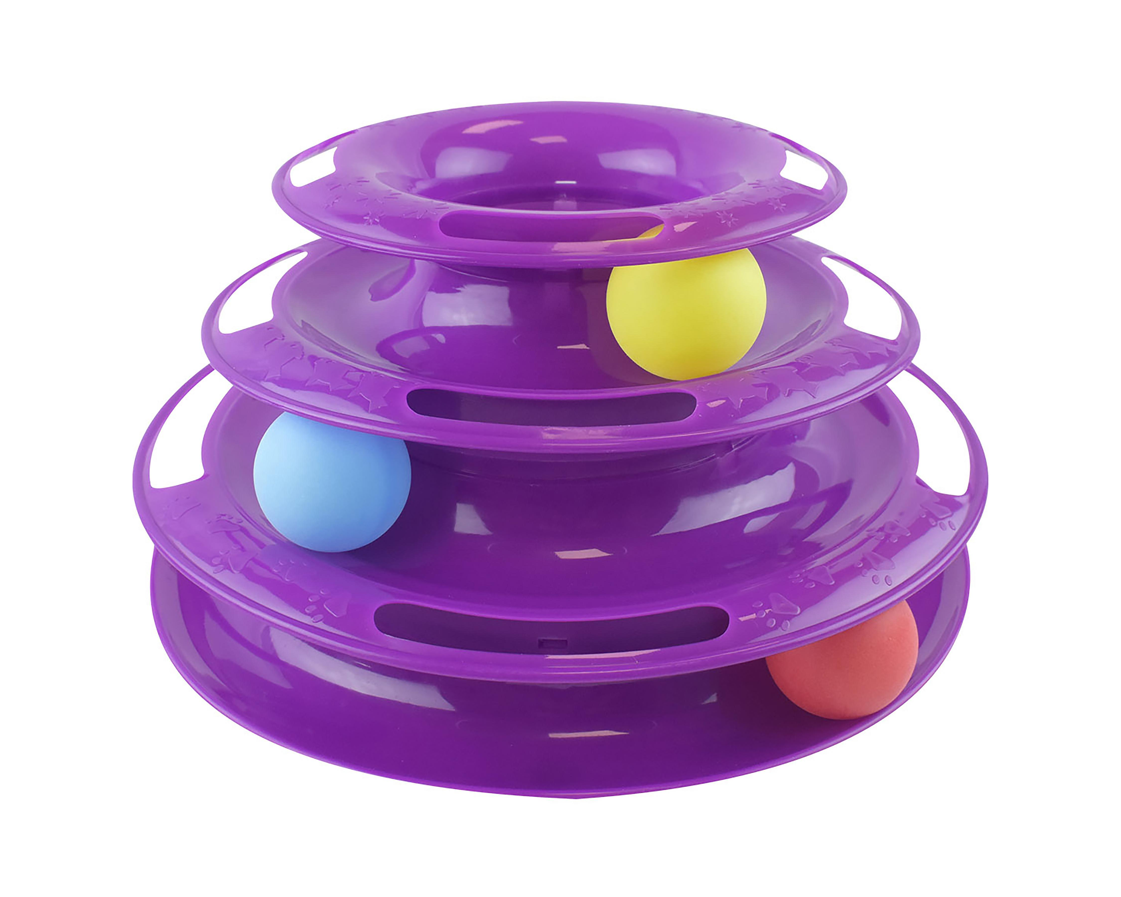 Foto 5 pulgar | Torre de Juego para Gato Fancy Pets con Pelotas