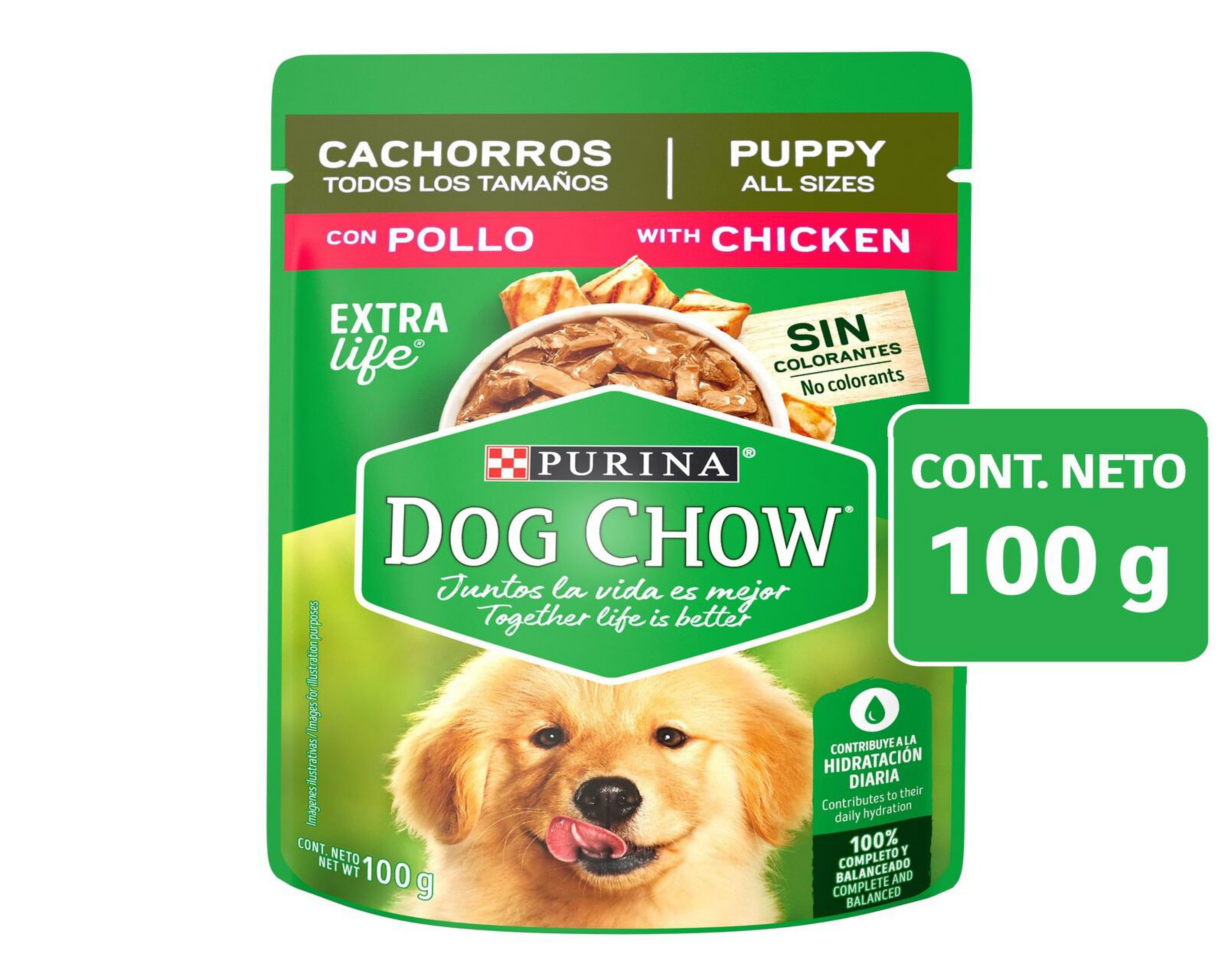 Foto 2 pulgar | Alimento para Perro Purina Dog Chow Cachorros 100 g