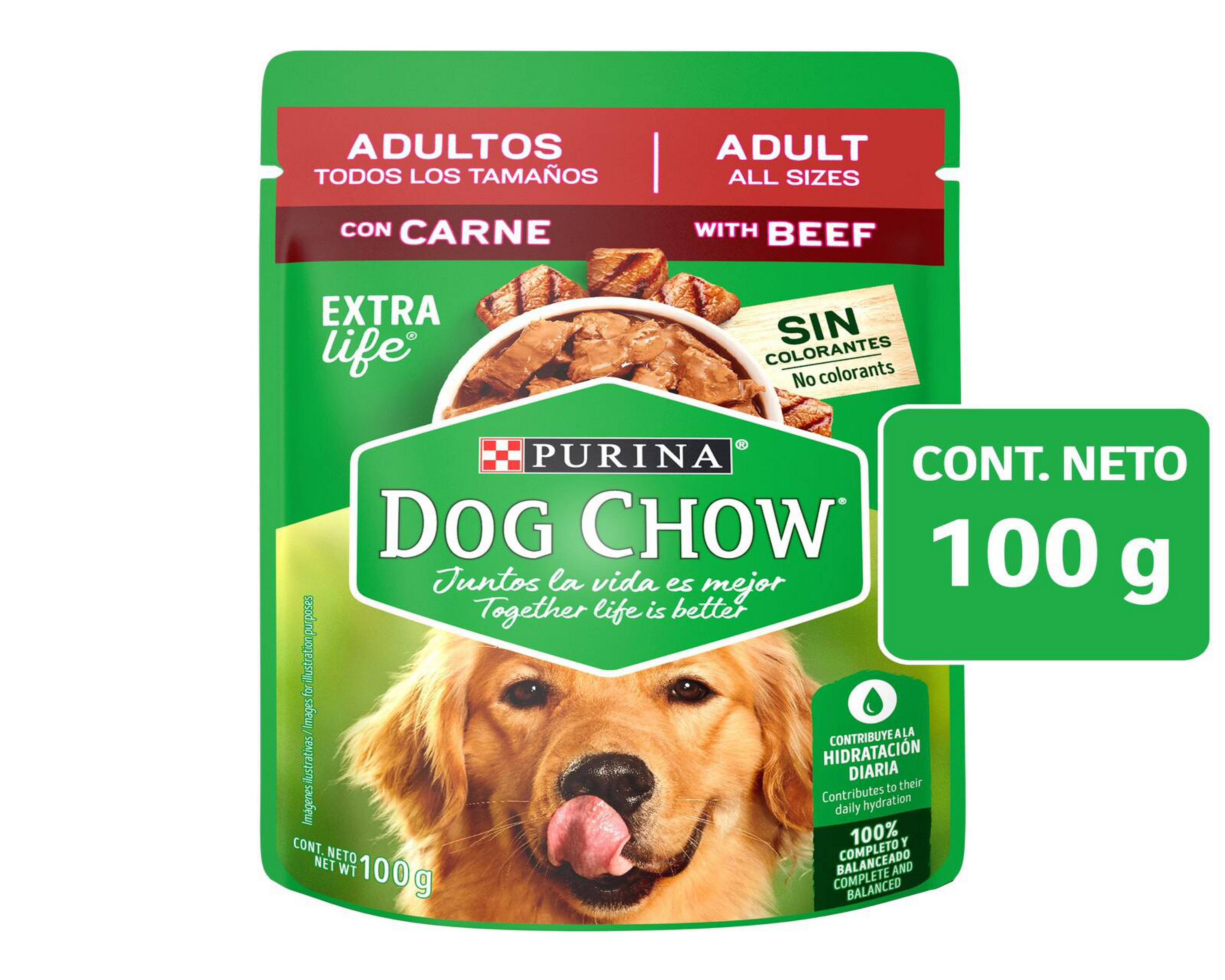 Foto 2 pulgar | Alimento para Perro Purina Dog Chow Adulto 100 g