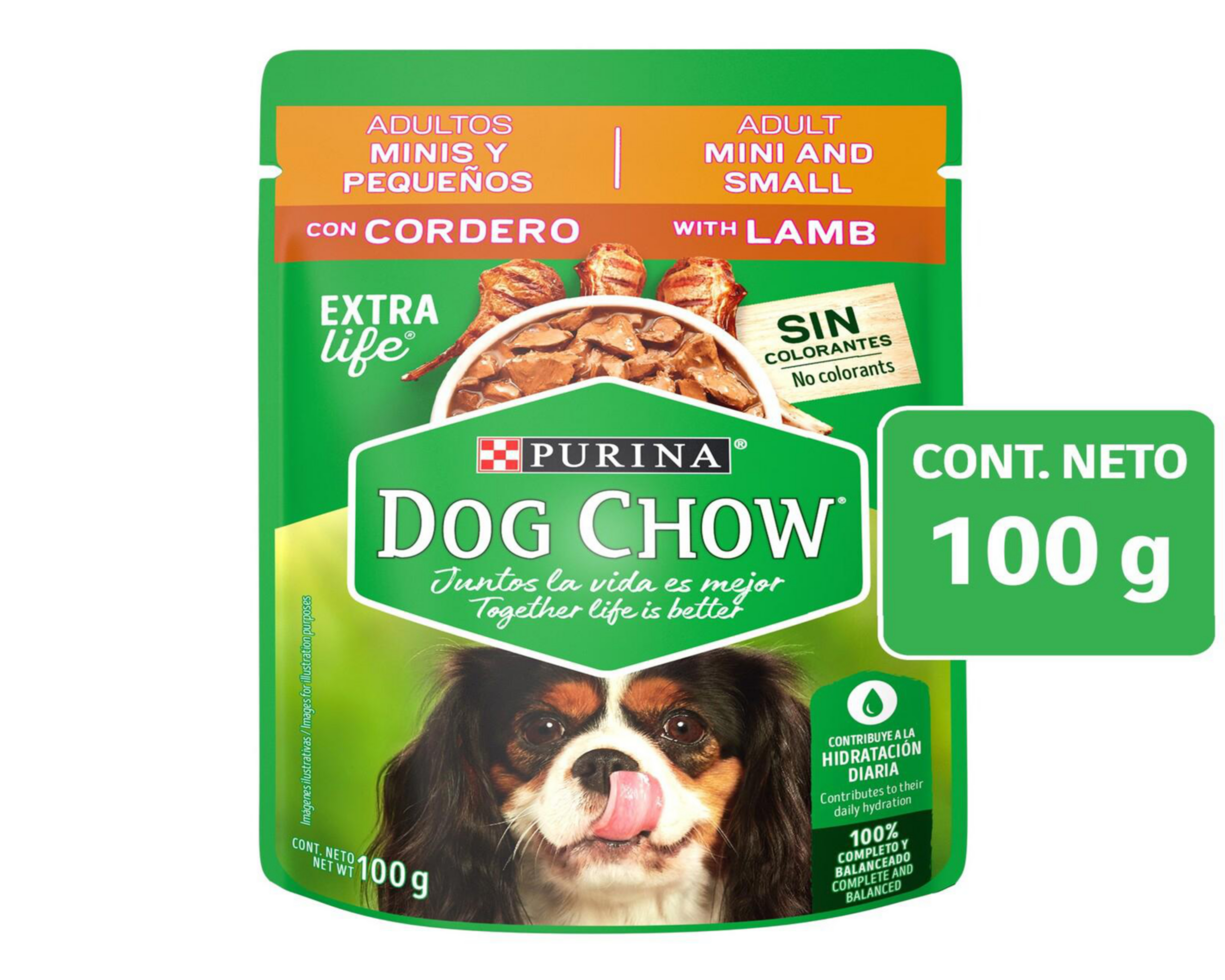 Foto 2 pulgar | Alimento para Perro Purina Dog Chow Adulto Mini y Pequeño 100 g