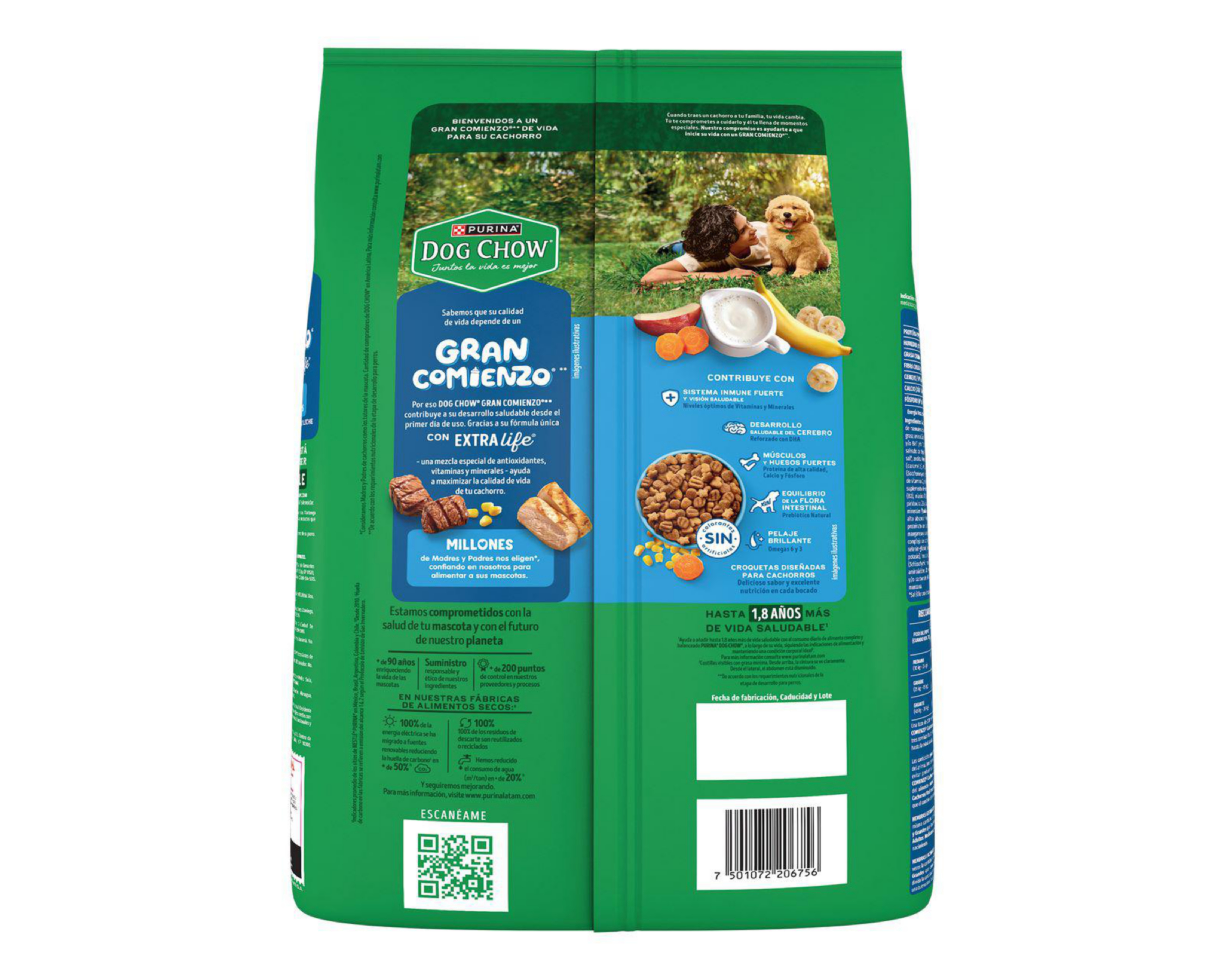Foto 3 pulgar | Alimento para Perro Purina Dog Chow Cachorro 2 kg