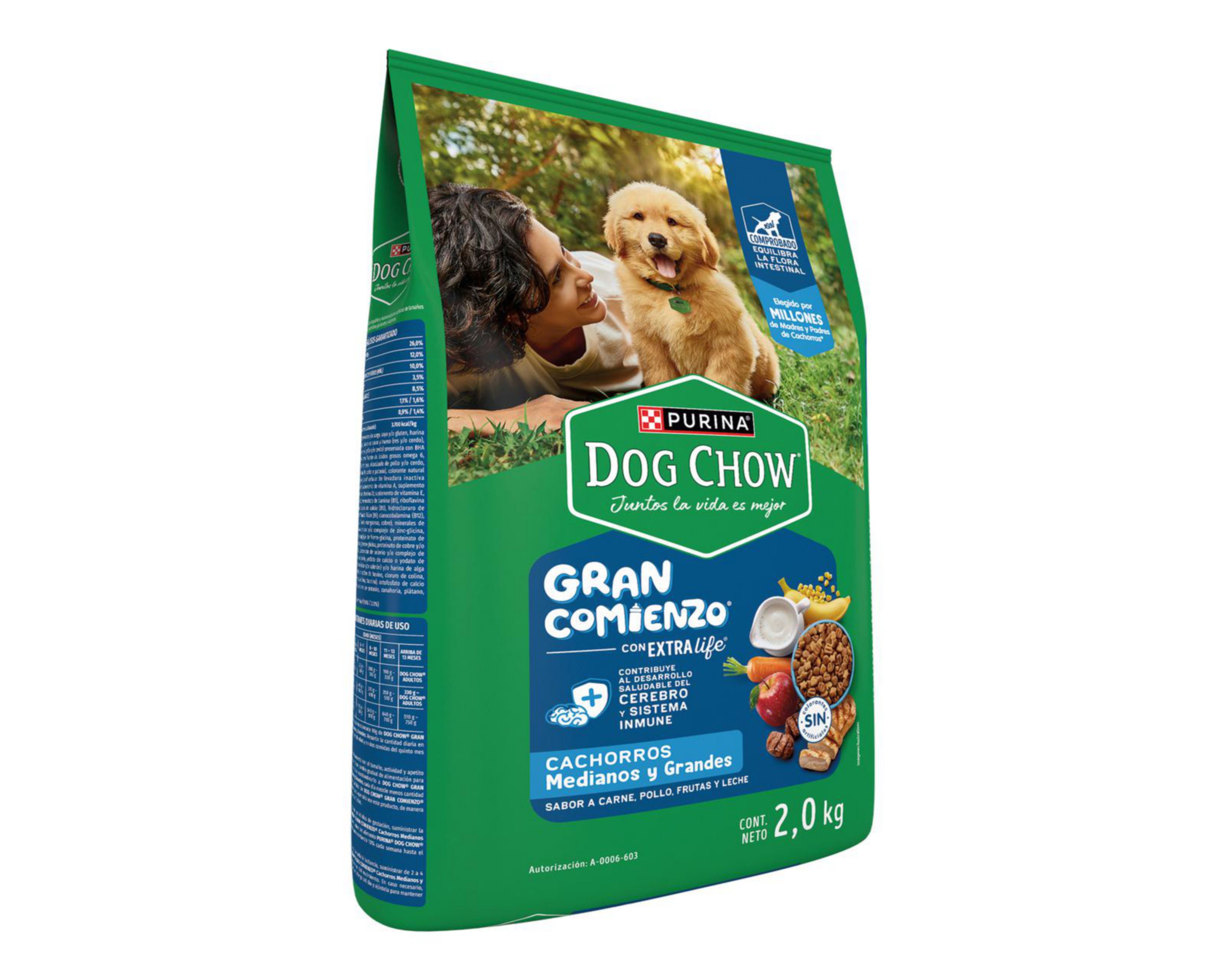 Foto 8 pulgar | Alimento para Perro Purina Dog Chow Cachorro 2 kg