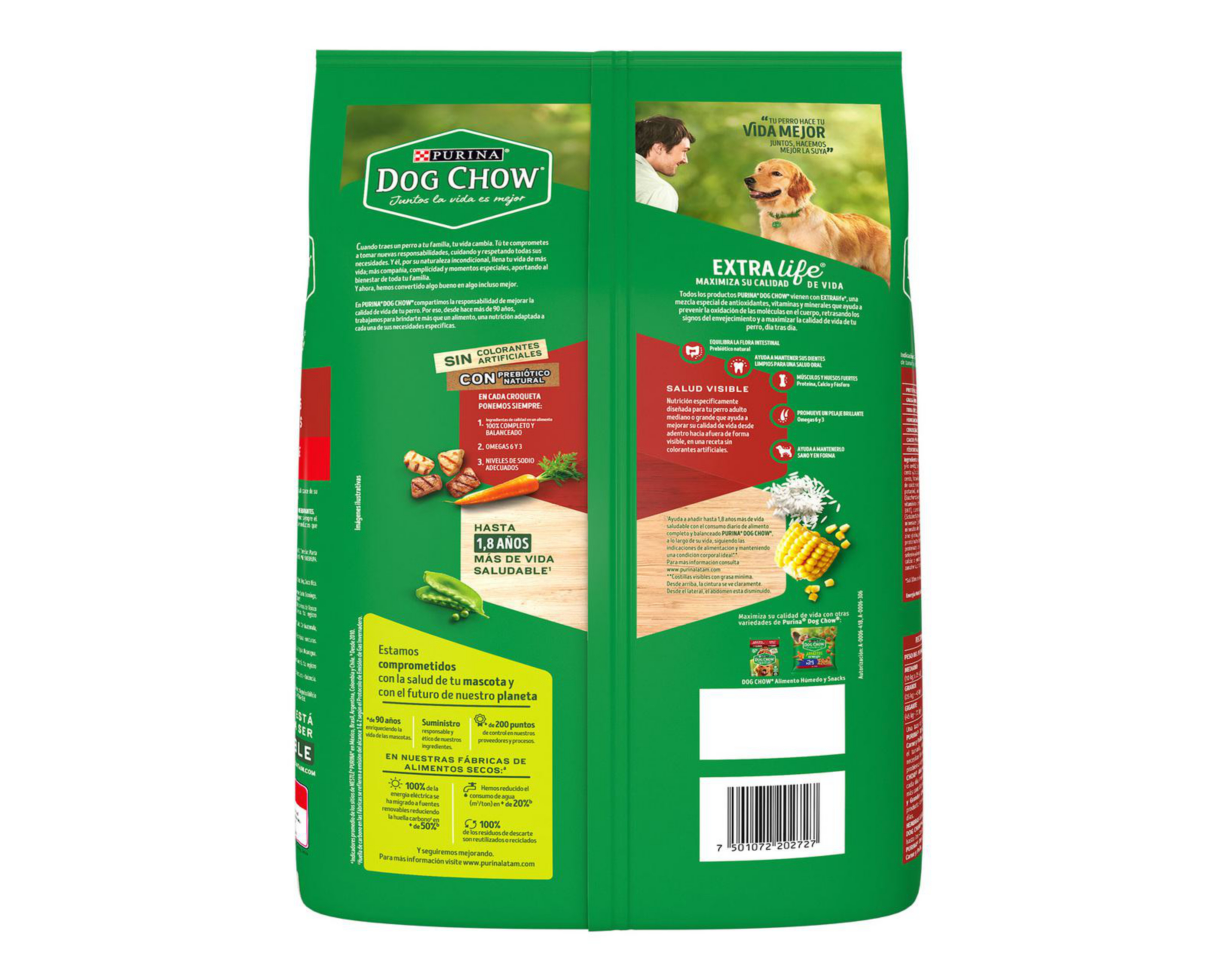 Foto 3 pulgar | Alimento para Perro Purina Dog Chow Adulto 2 kg